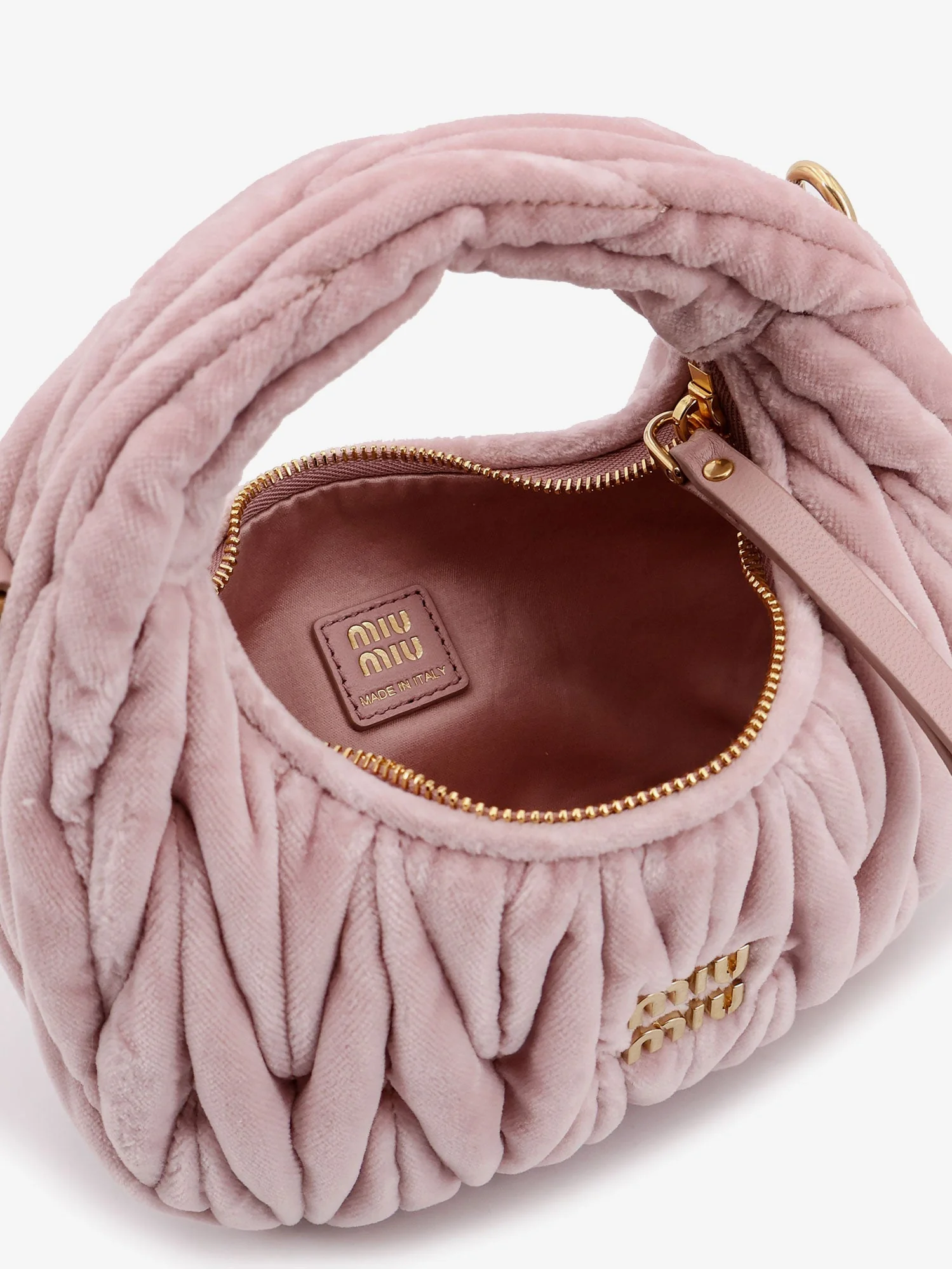 Miu Miu Wander Matelassé Velvet Mini Crossbody Bag - Image 10