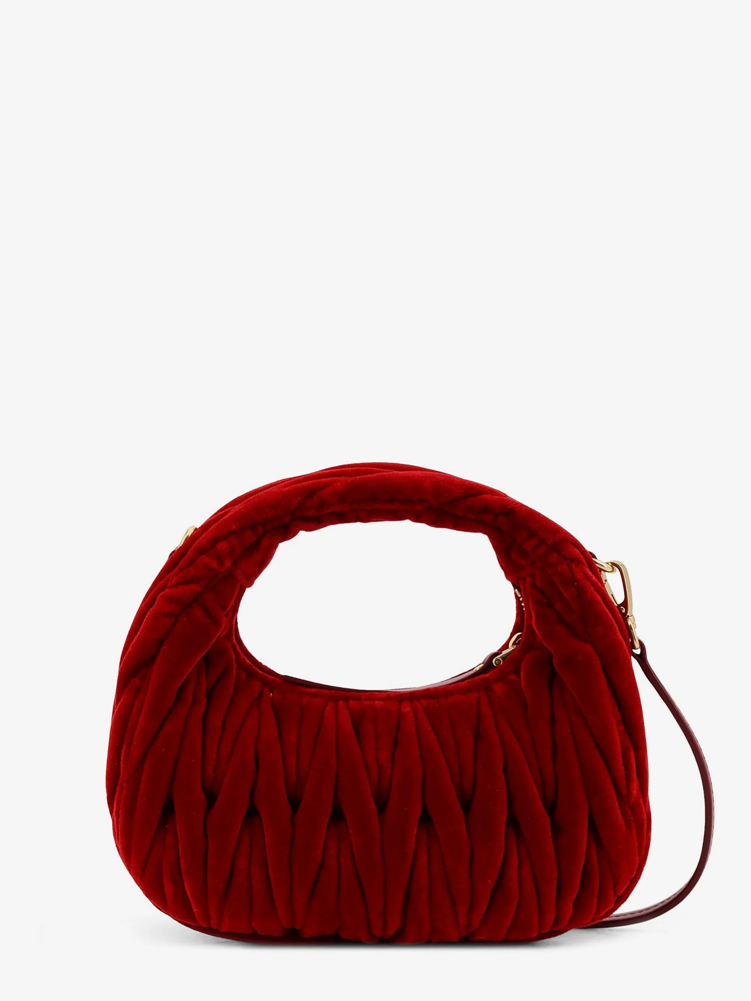 Miu Miu Wander Matelassé Velvet Mini Crossbody Bag - Image 2