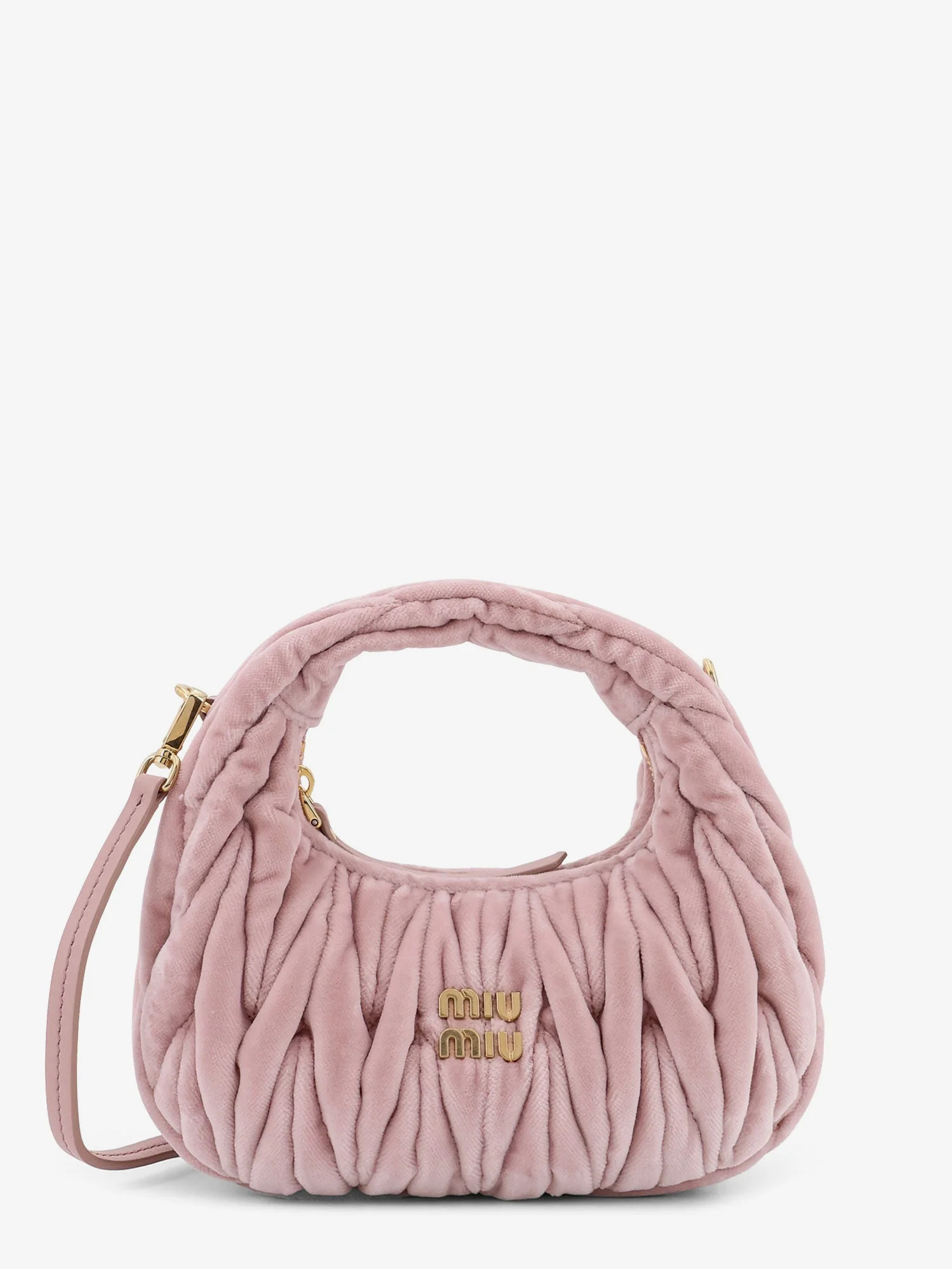 Miu Miu Wander Matelassé Velvet Mini Crossbody Bag - Image 6