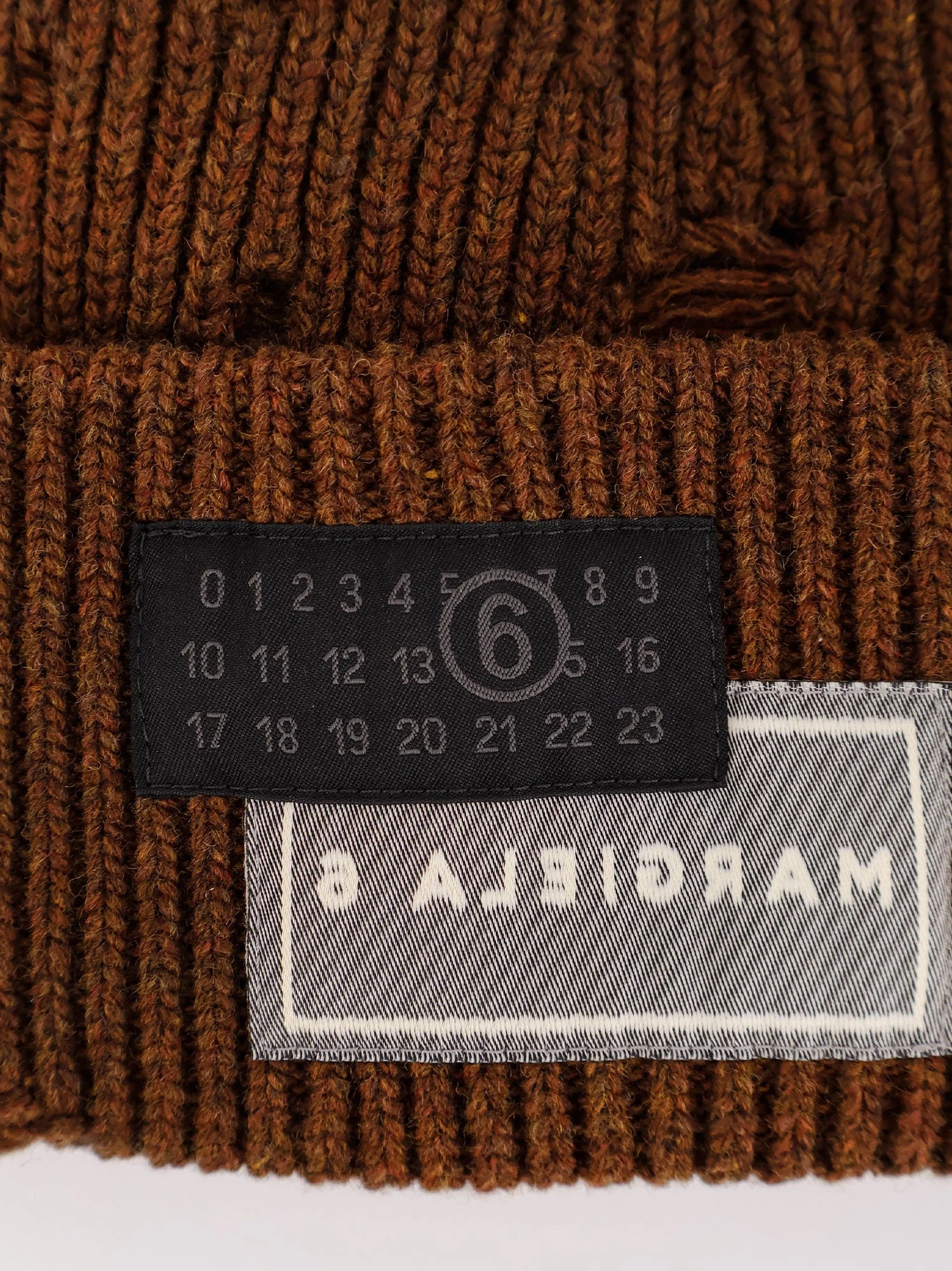 Mm6 Maison Margiela Wool Blend Beanie Hat With Distressed Effect - Image 6