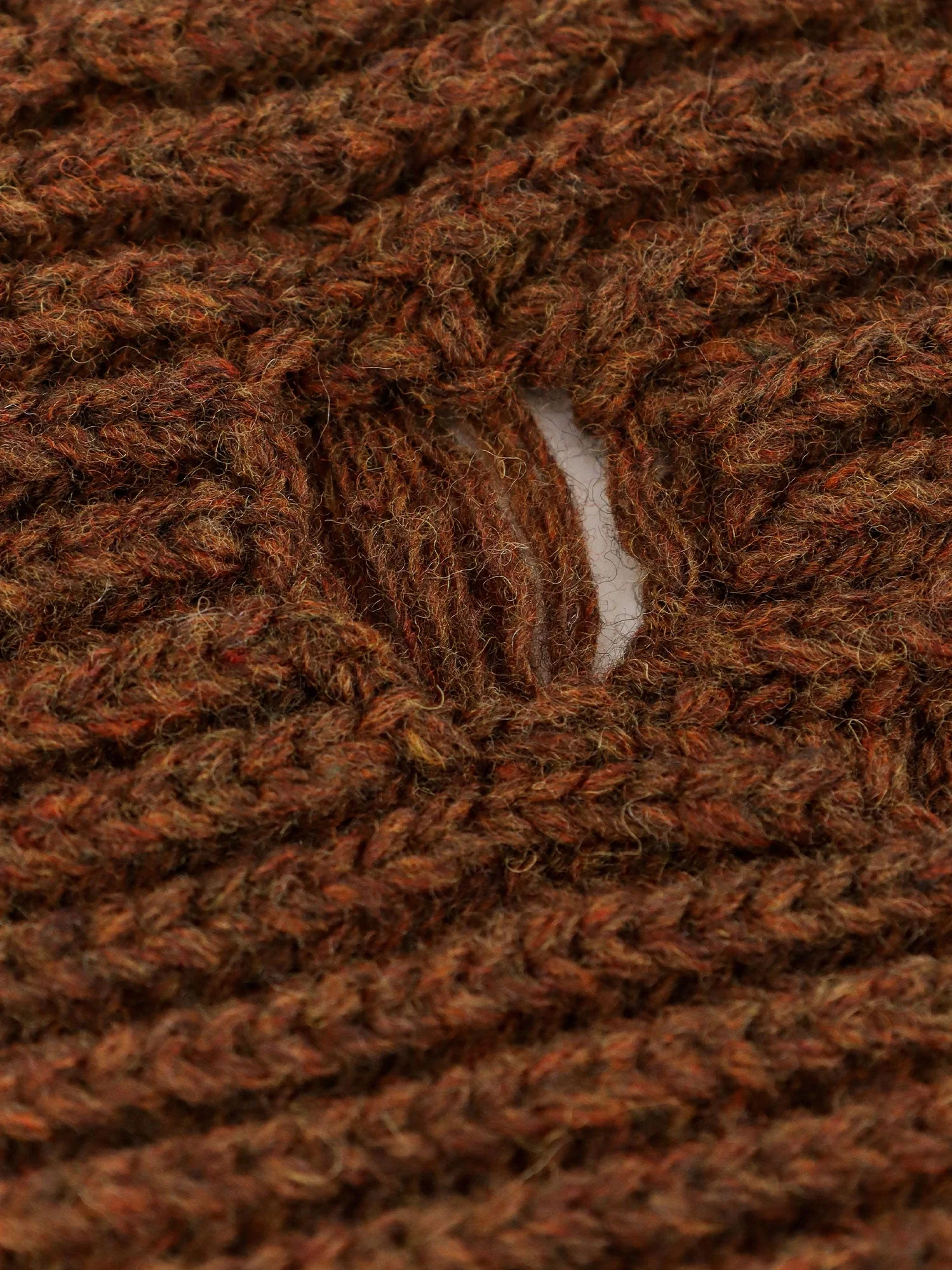 Mm6 Maison Margiela Wool Blend Scarf With Distressed Effect - Image 3