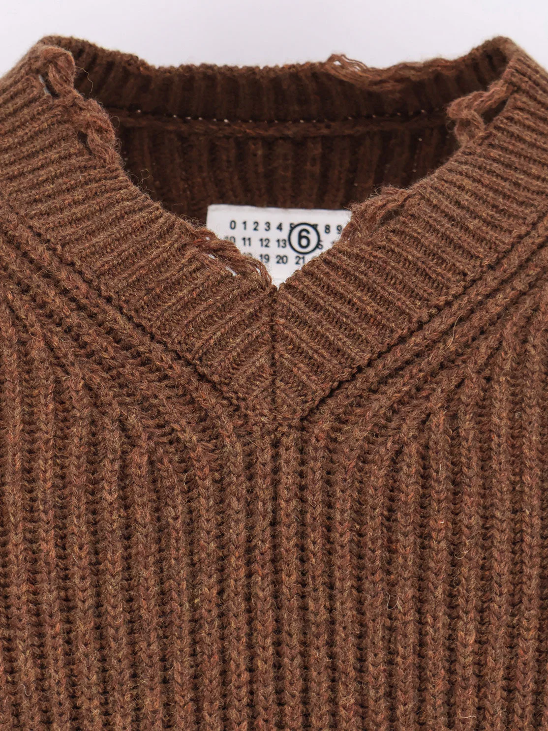 Mm6 Maison Margiela Wool Blend Sweater With Distressed Effect - Image 3