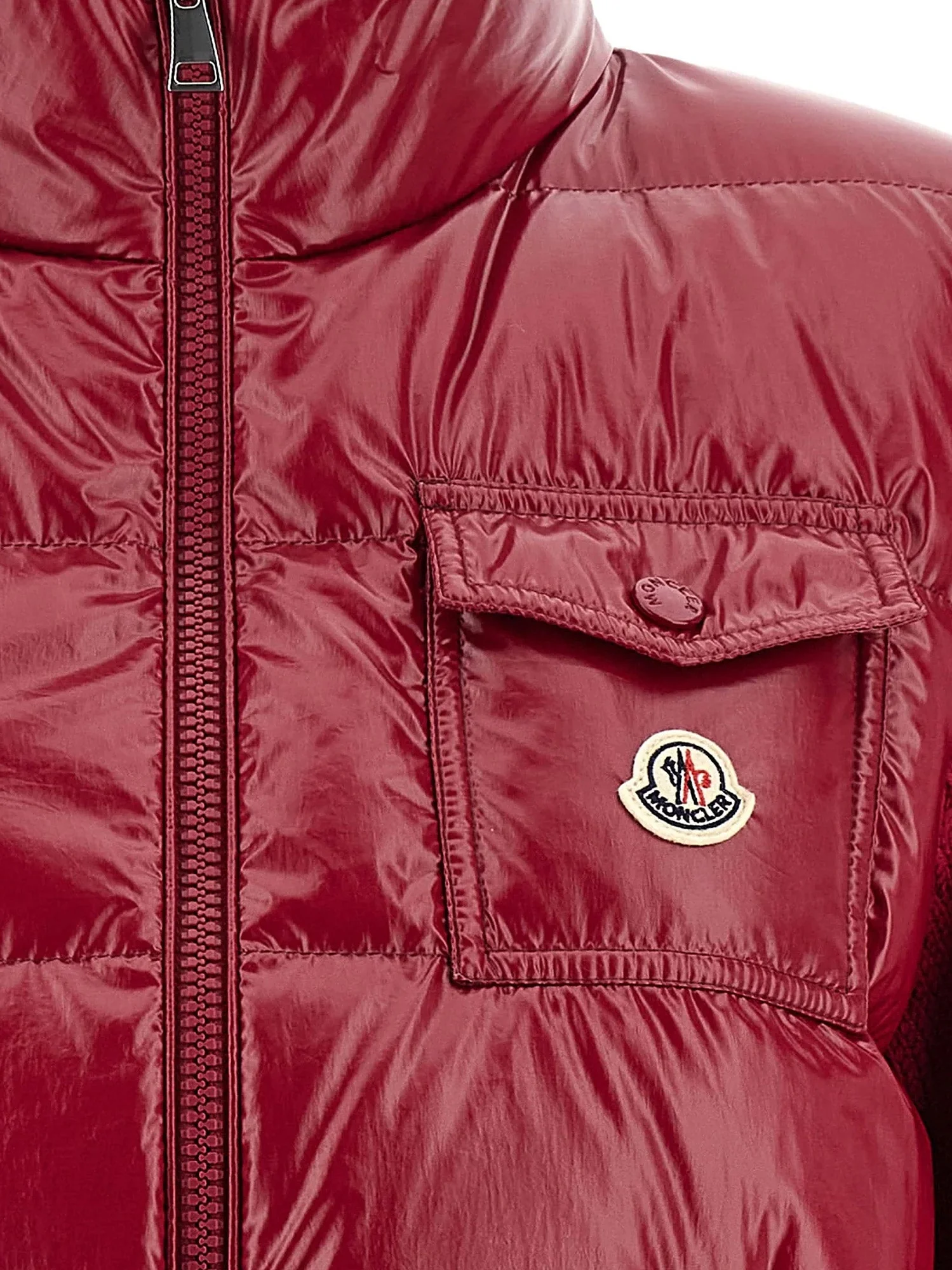 Moncler Down Jacket With Virgin Wool Inserts - Image 3