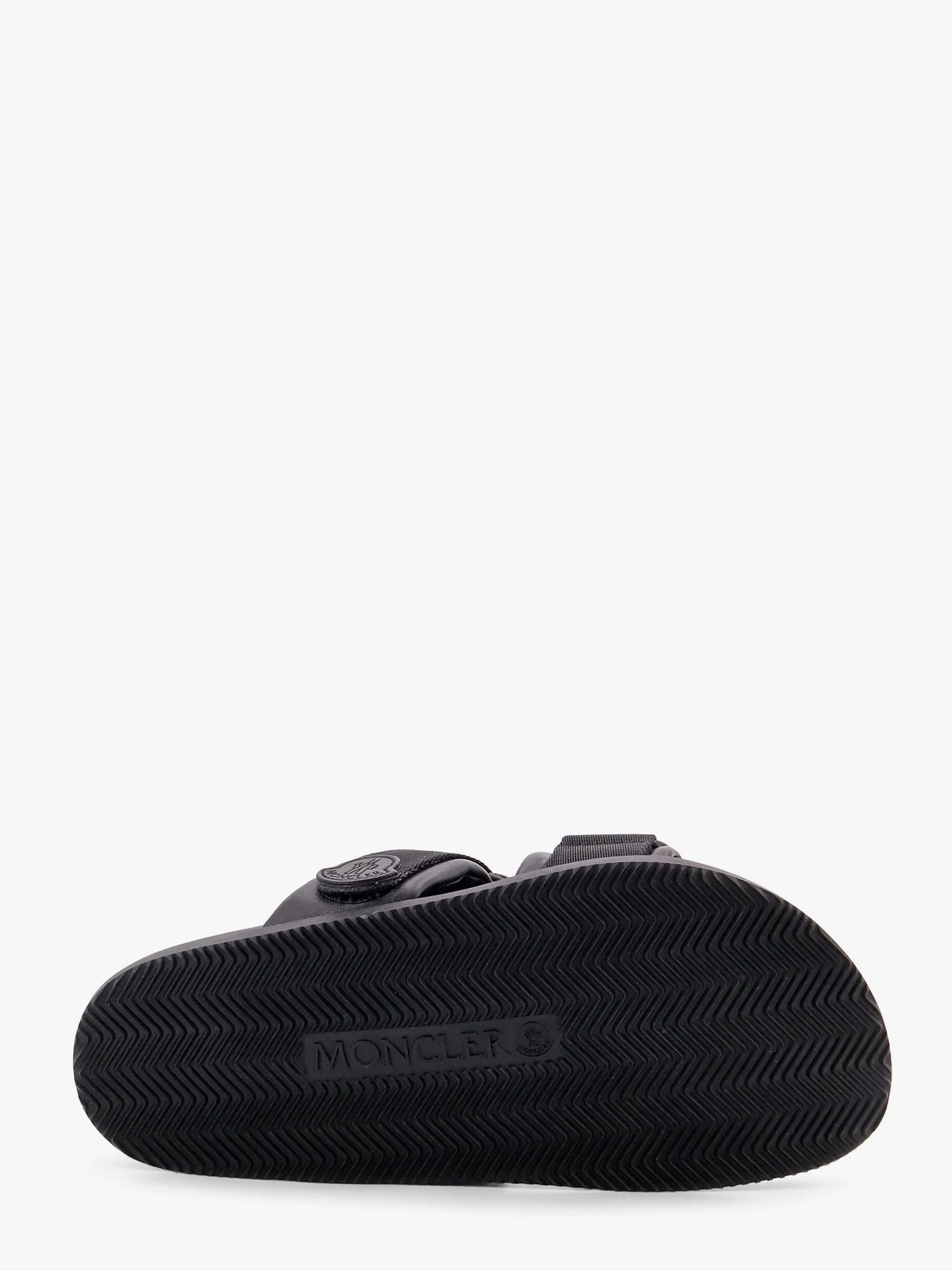 Moncler Mon Summer Leather Sandals With Nylon Details - Image 4