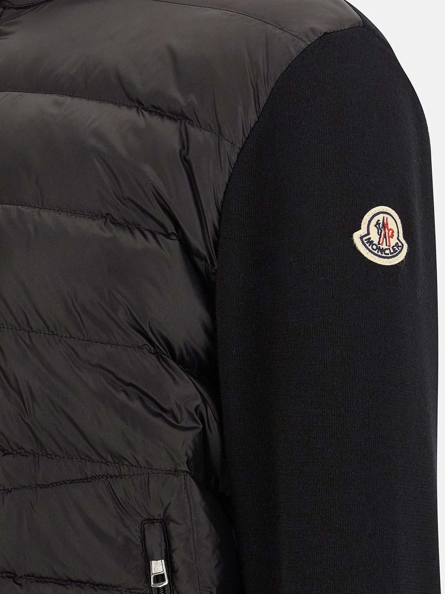 Moncler Padded Jacket/Cardigan With Wool Inserts - Image 3