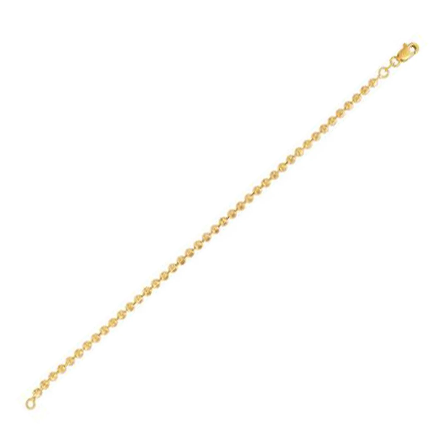 Moon Cut Bead Chain in 14k Yellow Gold (3.0 mm) - Image 3