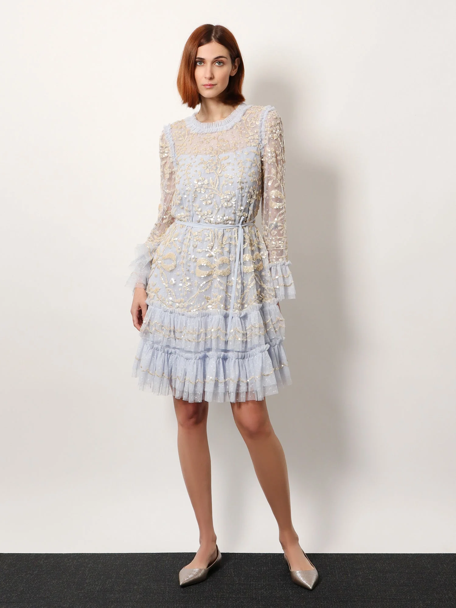 Needle & Thread Mini Dress With Sequins Embroidery - Image 2