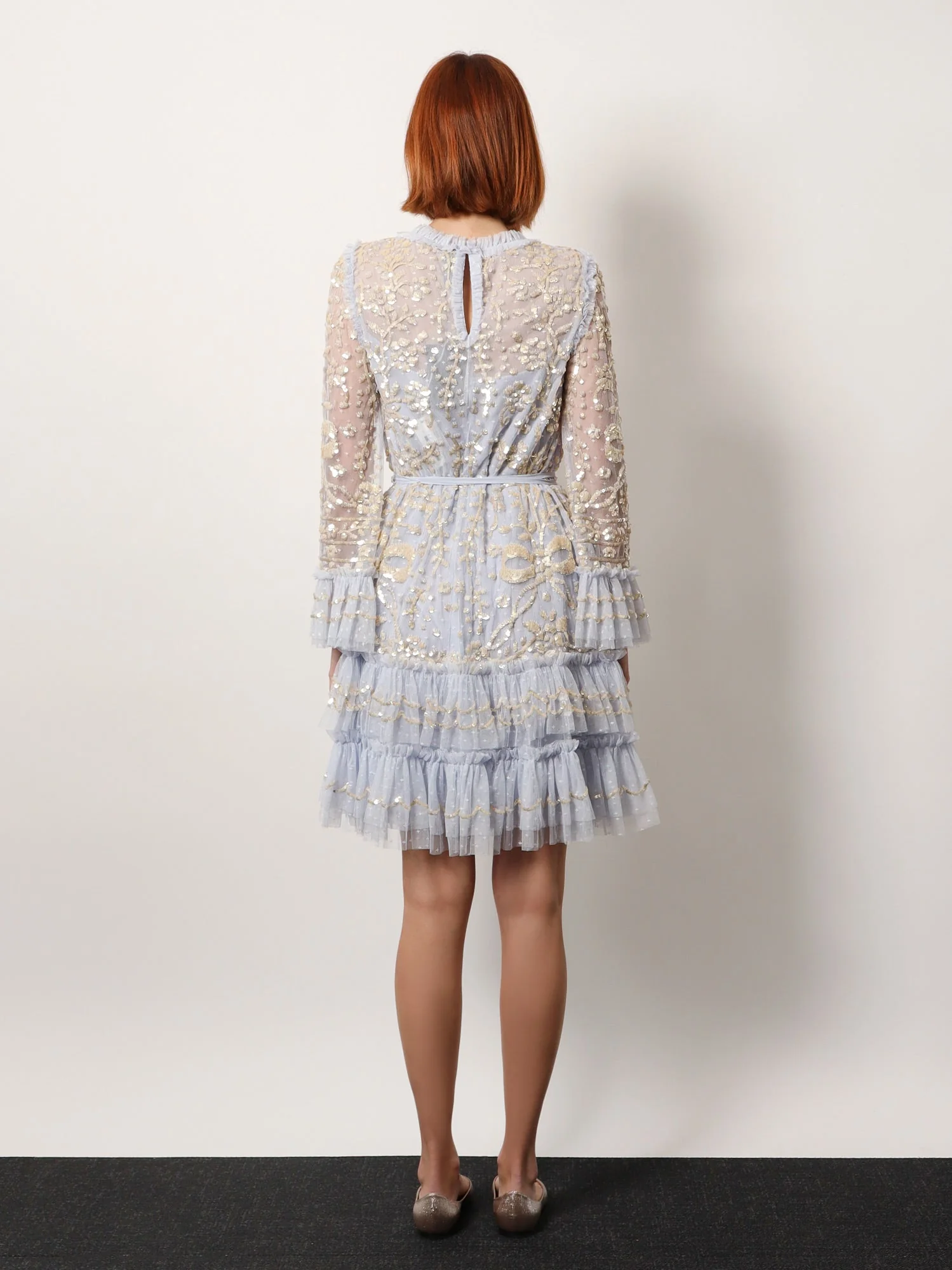 Needle & Thread Mini Dress With Sequins Embroidery - Image 3