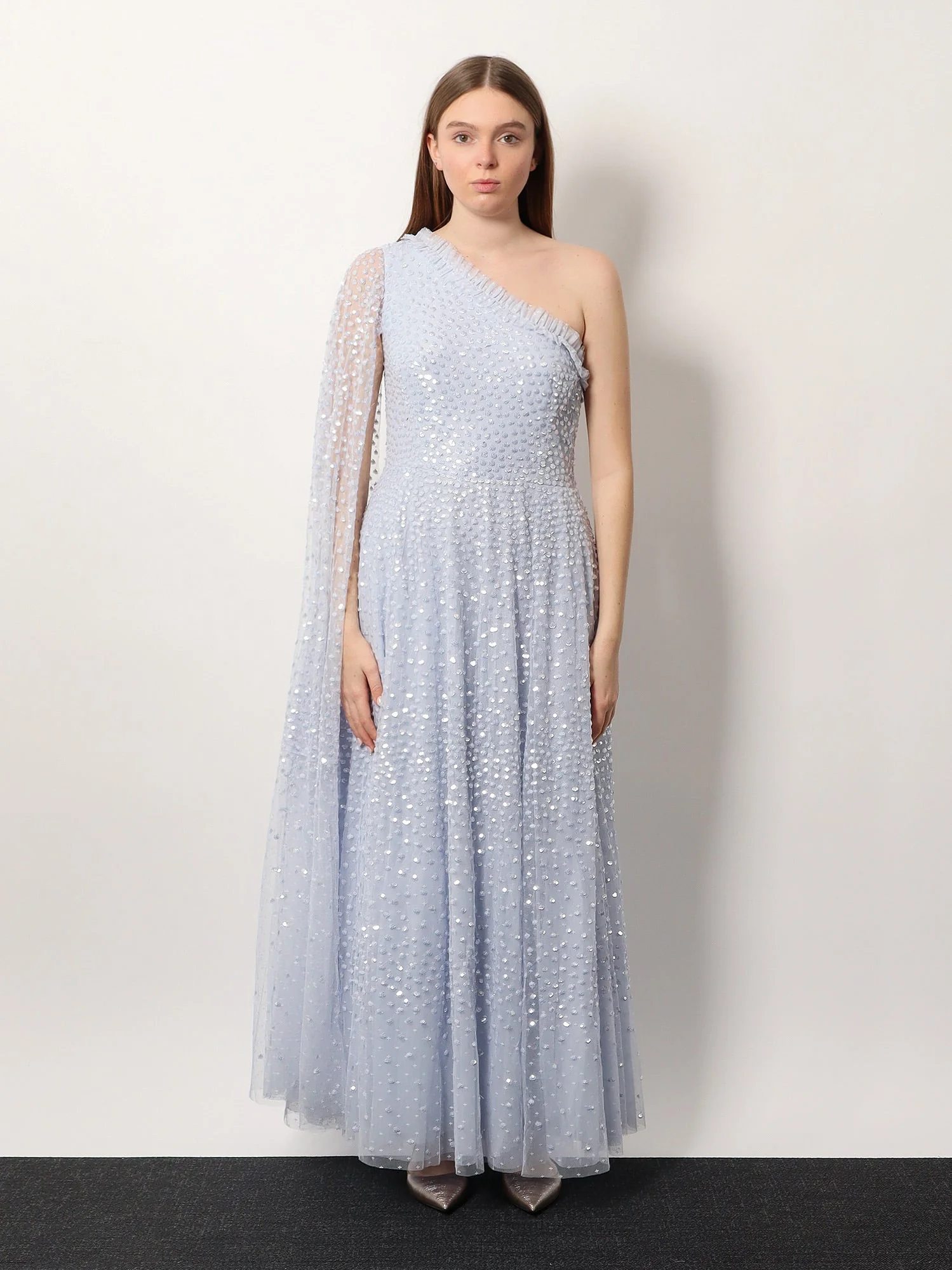 Needle & Thread One-Shoulder Long Dress With Sequins - Image 3