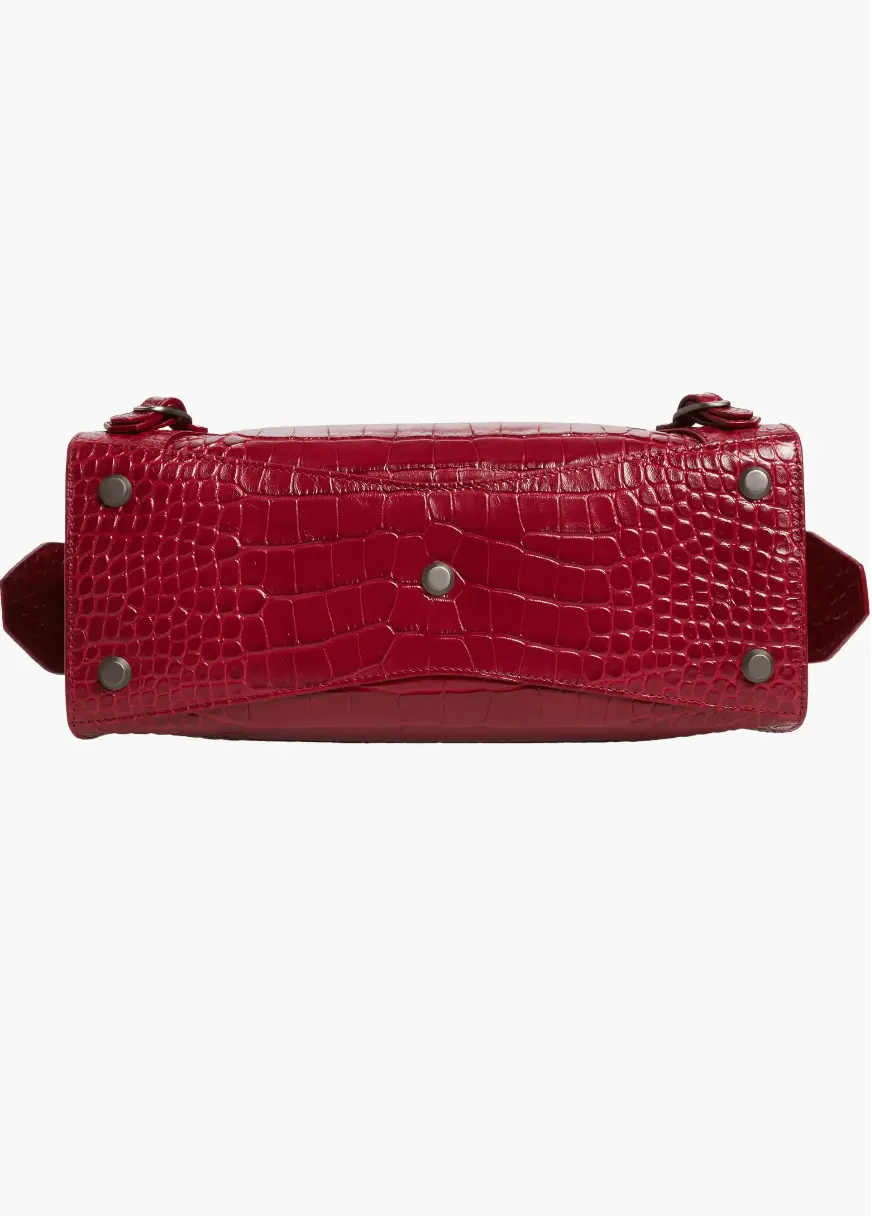 Balenciaga Neo Classic City Croc Embossed Leather Bag - Image 5