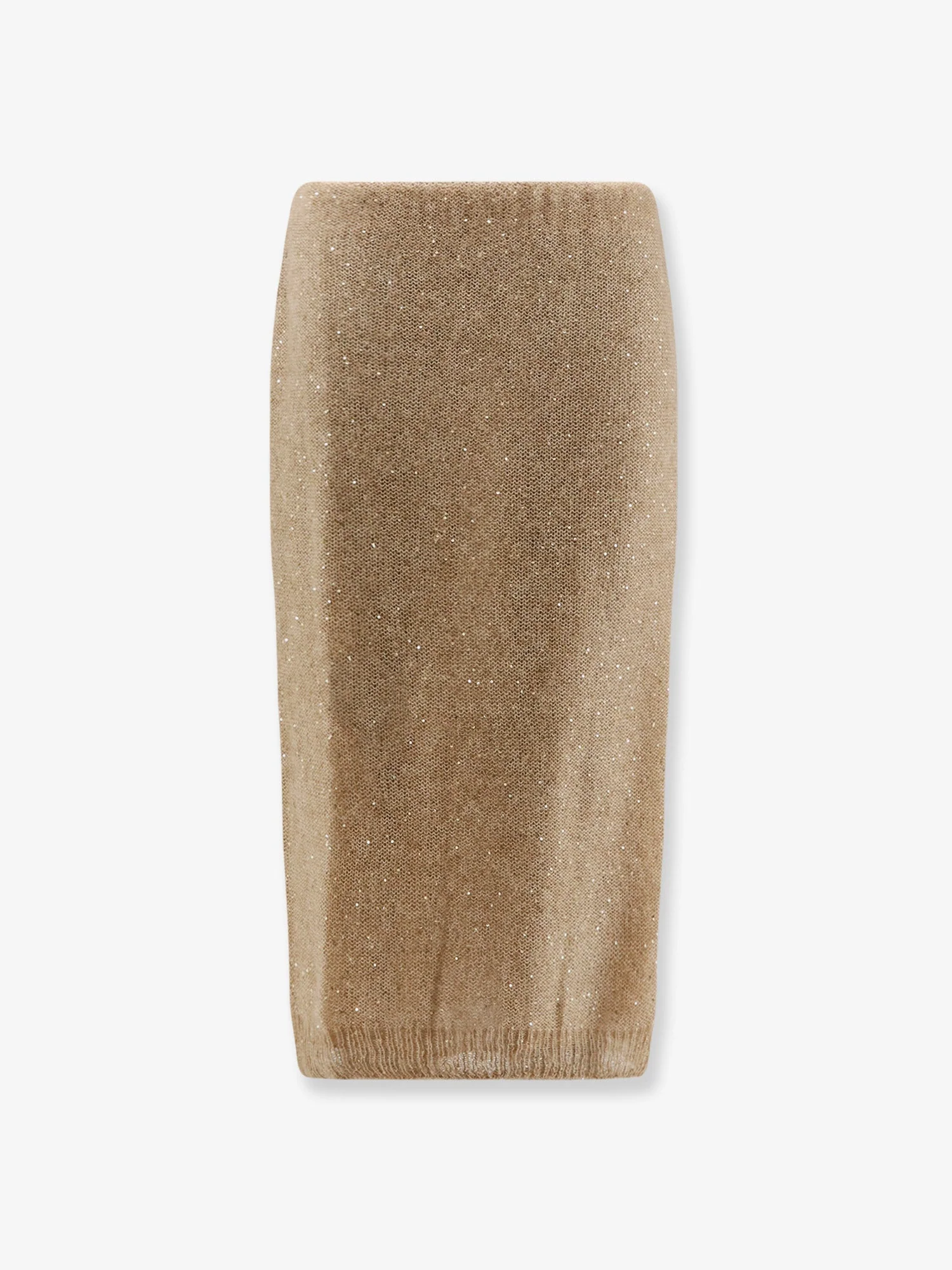 Nude Mohair Blend Skirt - Image 4