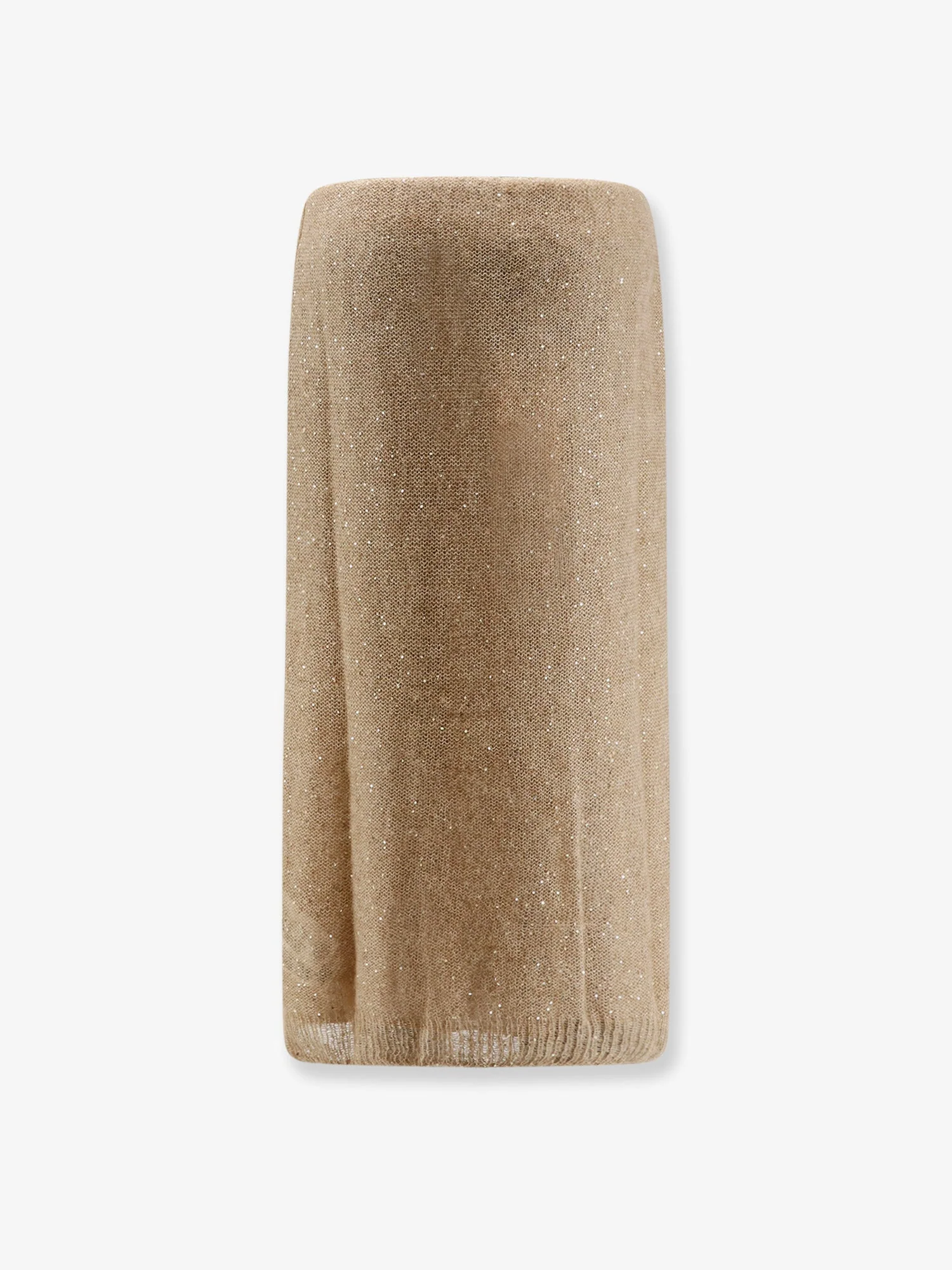 Nude Mohair Blend Skirt - Image 5