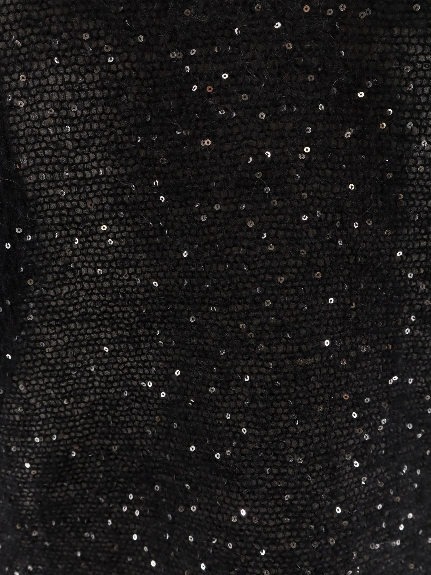 Nude Mohair Blend Sweater With Sequins - Image 3