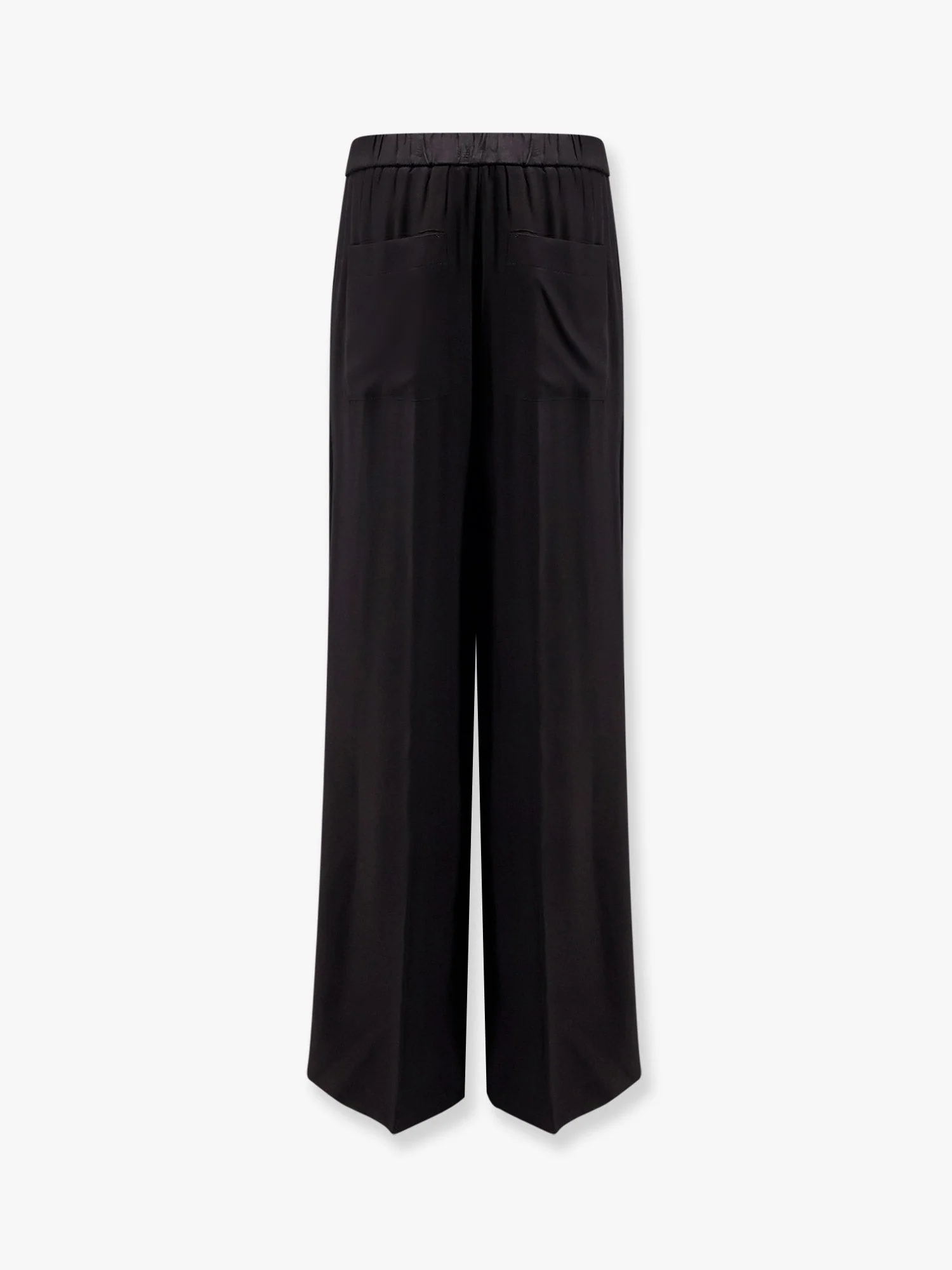 Nude Wide Leg Viscose Trouser - Image 2