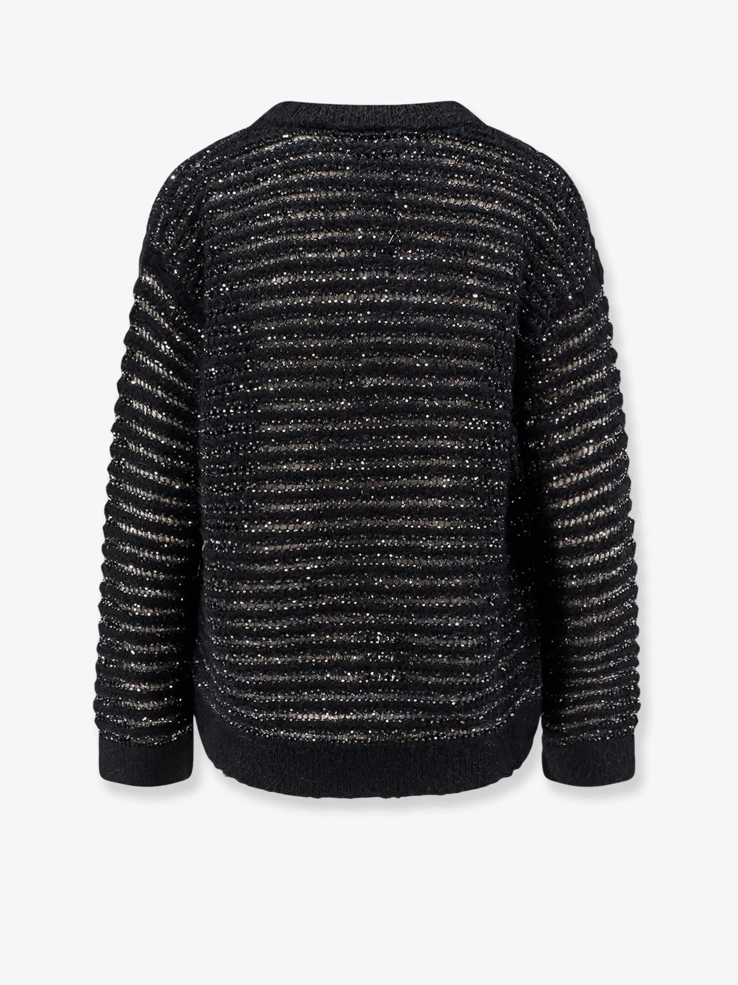 Nude Wool Blend Sweater With Sequins - Image 2