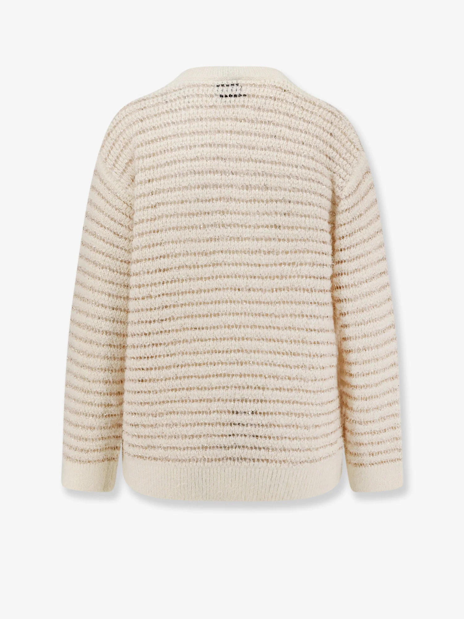 Nude Wool Blend Sweater With Sequins - Image 5