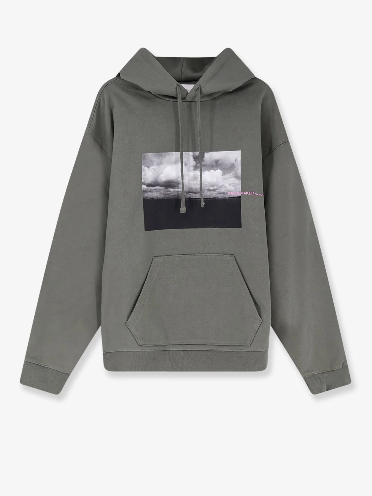 Oamc Peacemaker Loose Fit Hoodie Star Print Sweatshirt