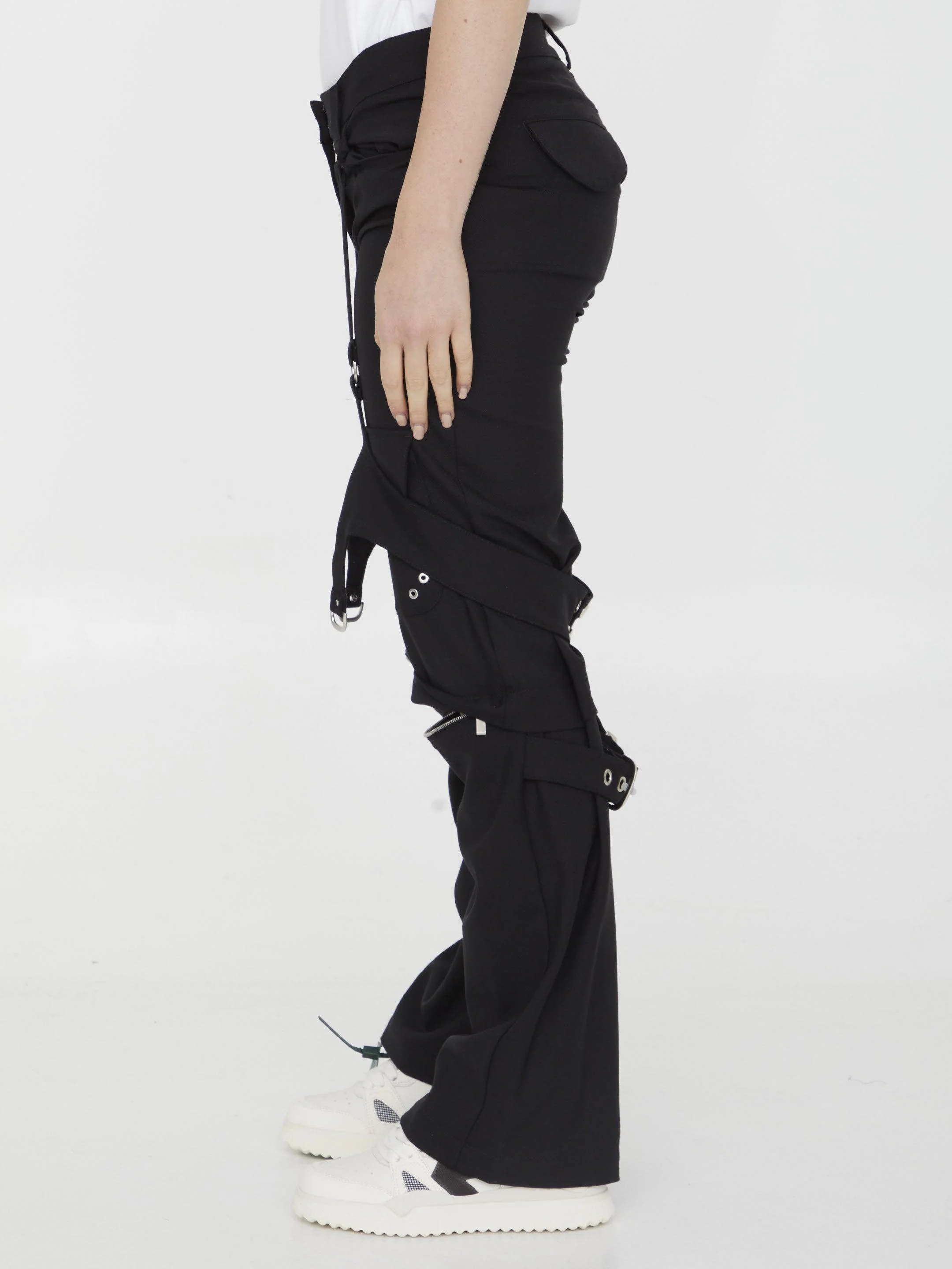 Off White Cargo Pants - Image 3