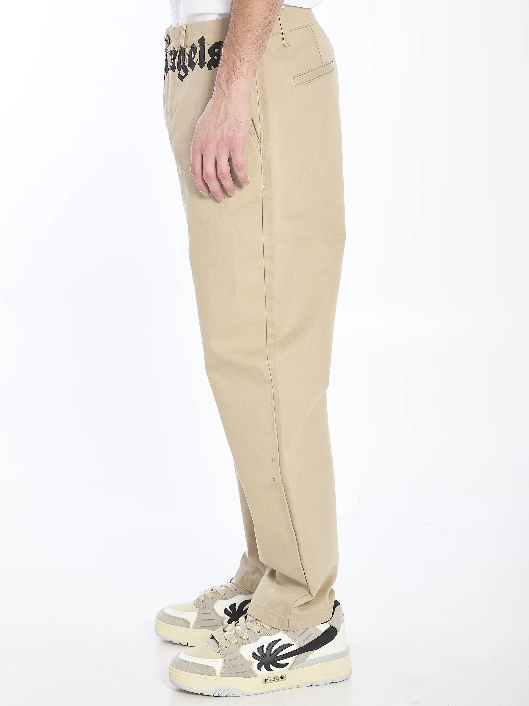 Palm Angels Chino Pants With Logo - Image 3