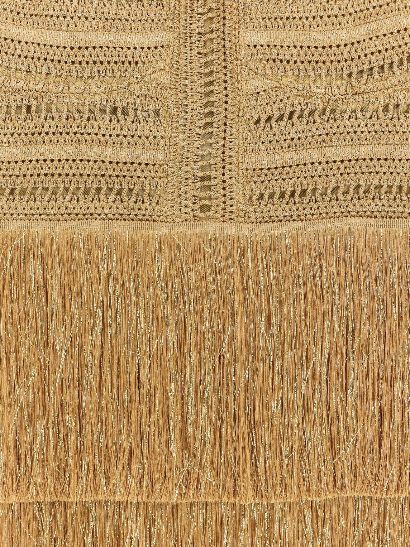 Patbo Long Dress With Embroidered Courset And Fringes - Image 4