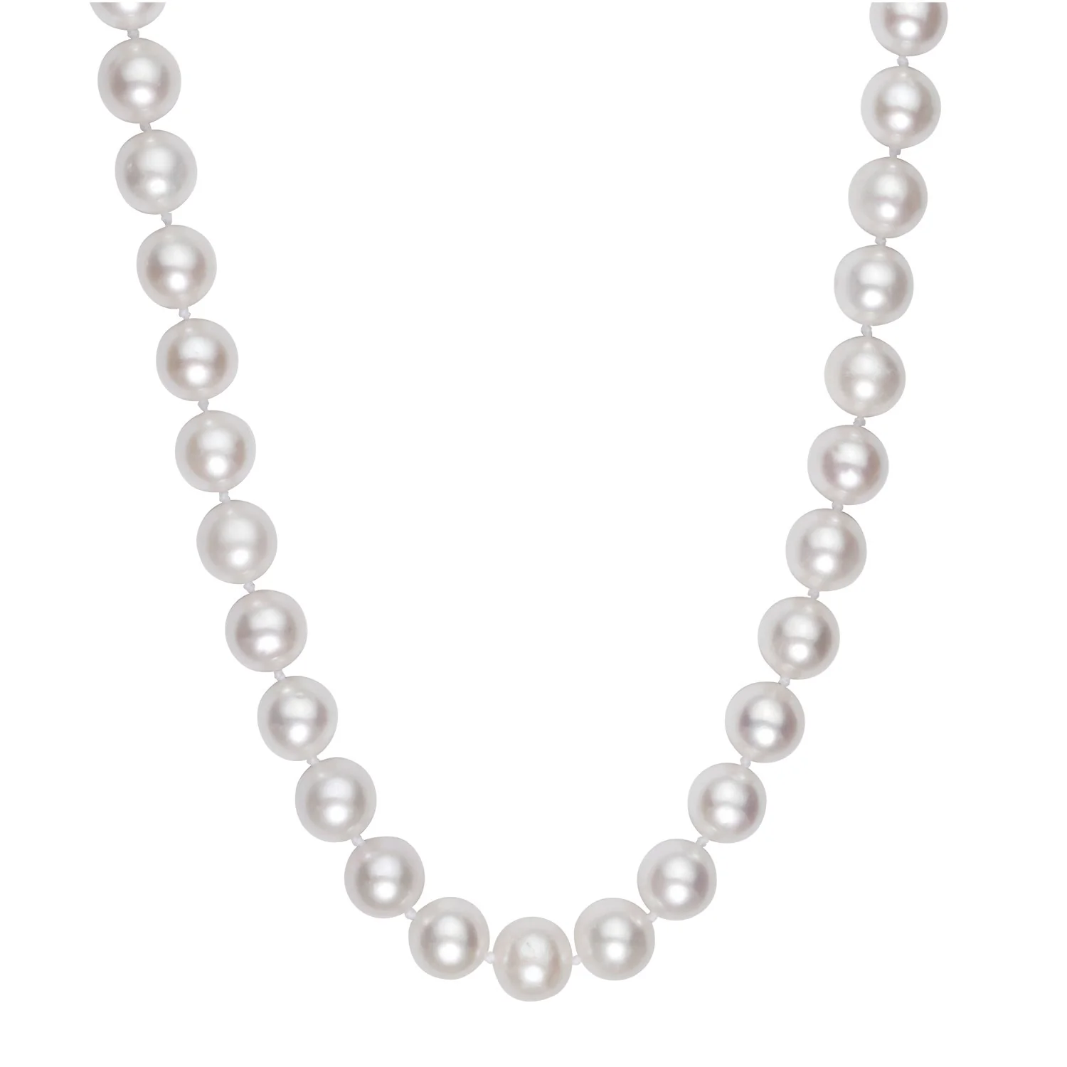 Pearl Necklace with 14K Yellow Gold - Image 2