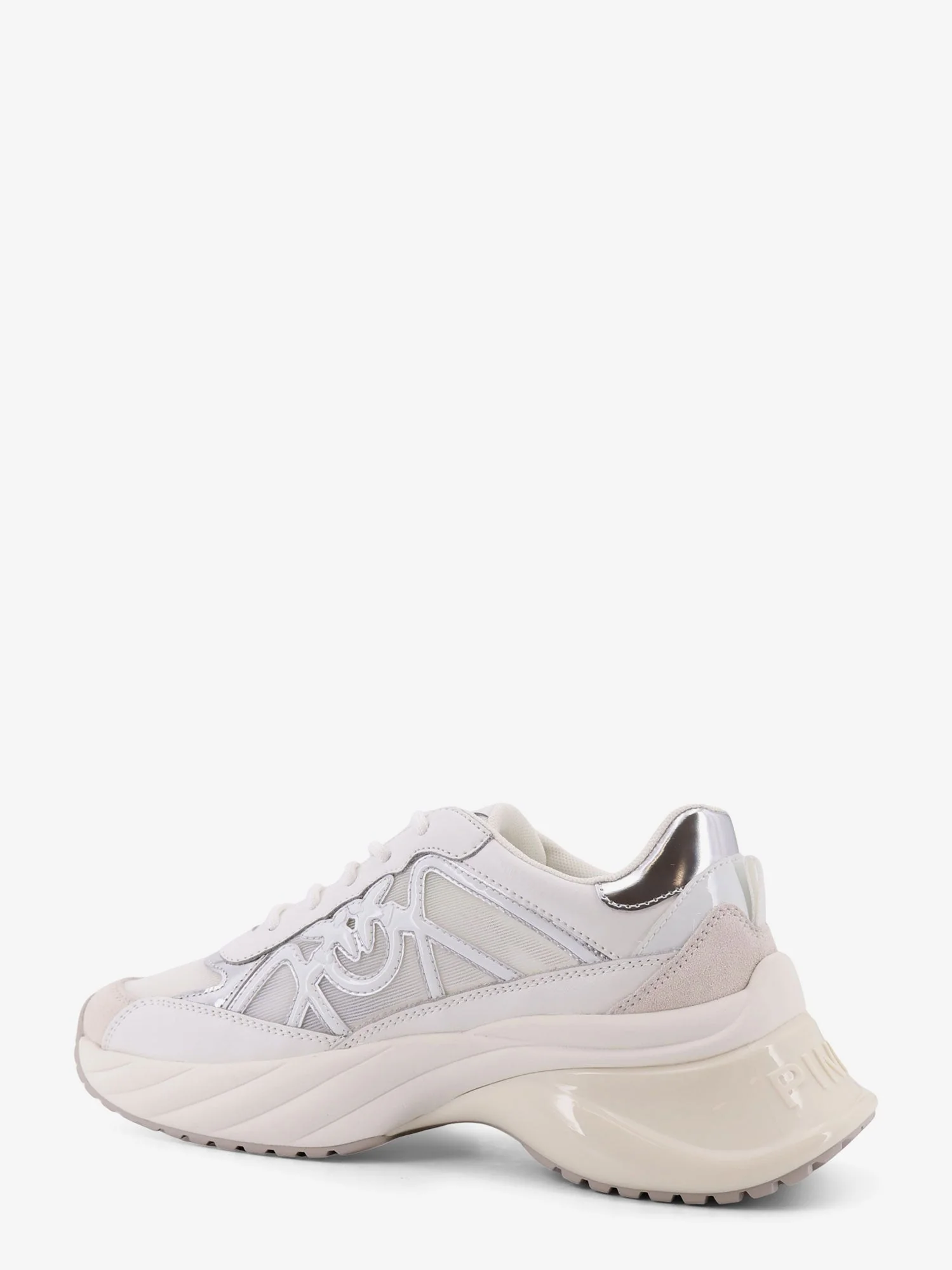 Pinko Ariel 33 Leather Sneakers With Nylon Inserts - Image 3