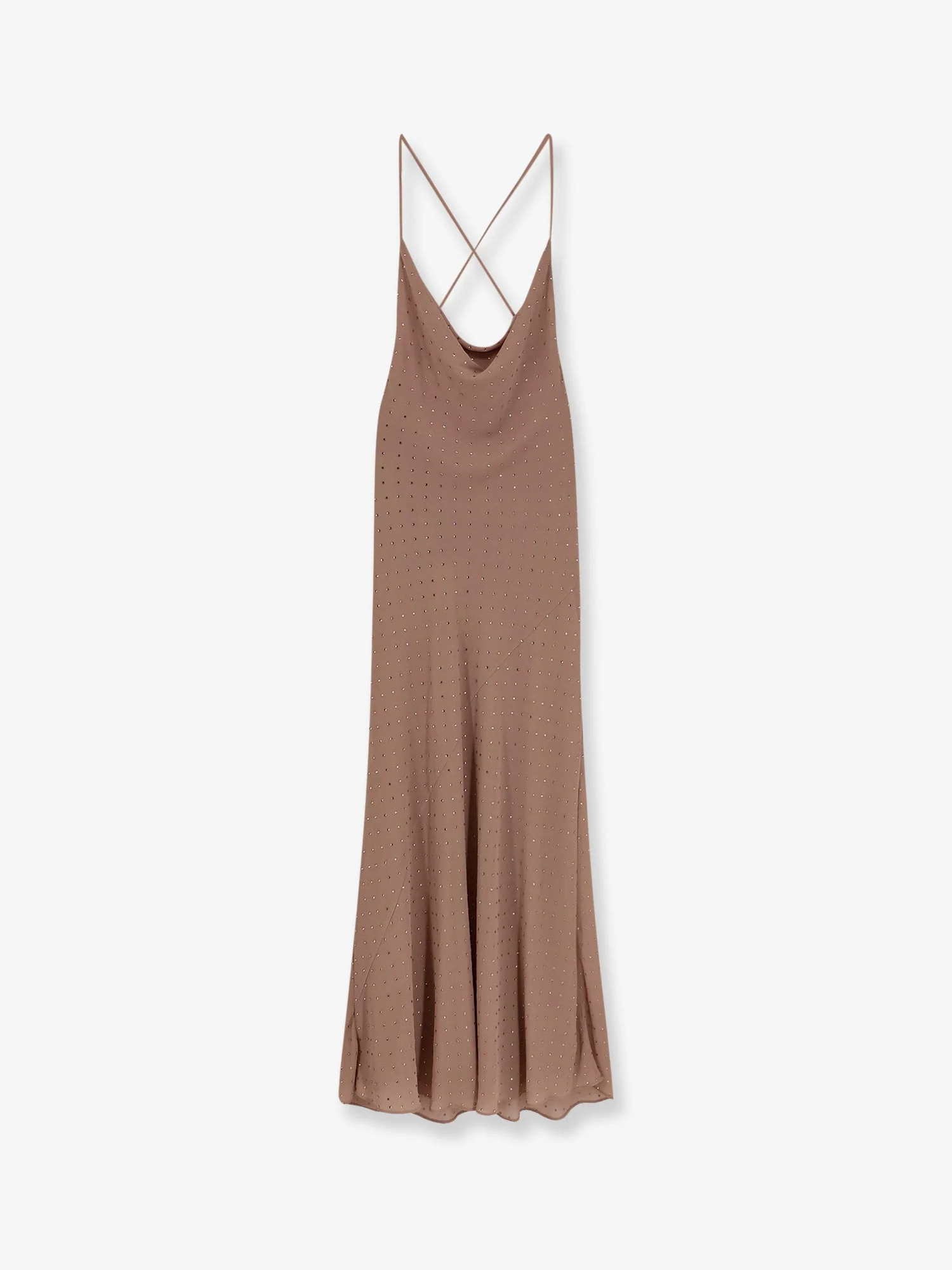 Pinko Farro Long Dress With Rhinestones