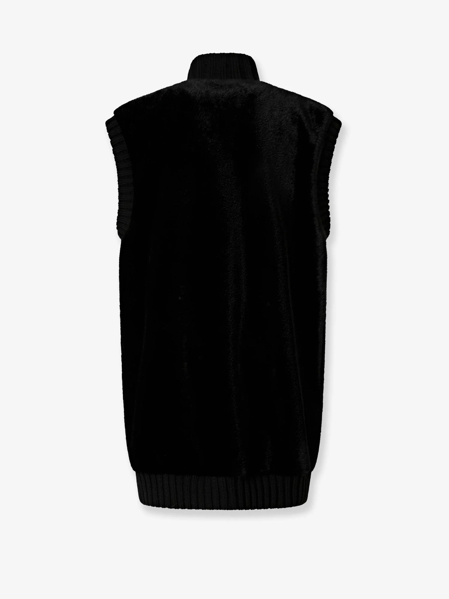 Pinko Genovese Long Faux Fur Vest - Image 2