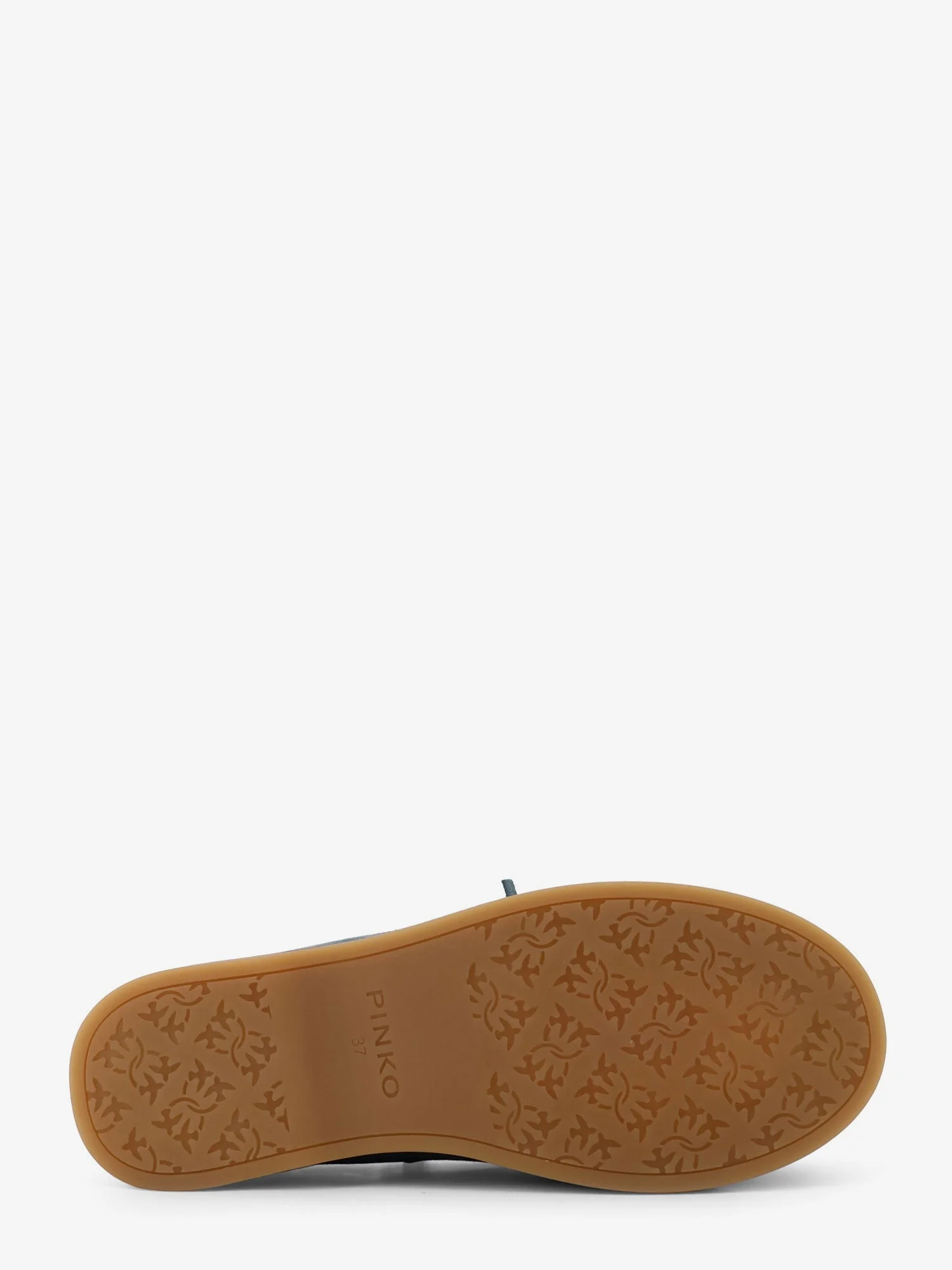 Pinko Grace Suede Loafers With Metal Lettering Logo - Image 4