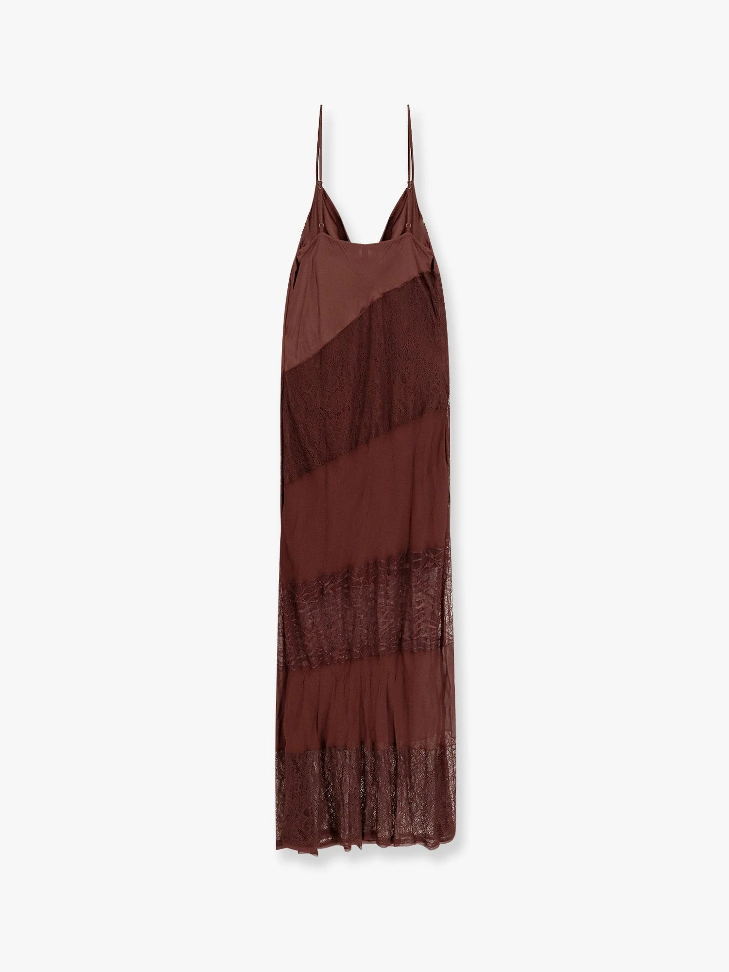 Pinko Ibis Satin And Lace Long Dress - Image 2