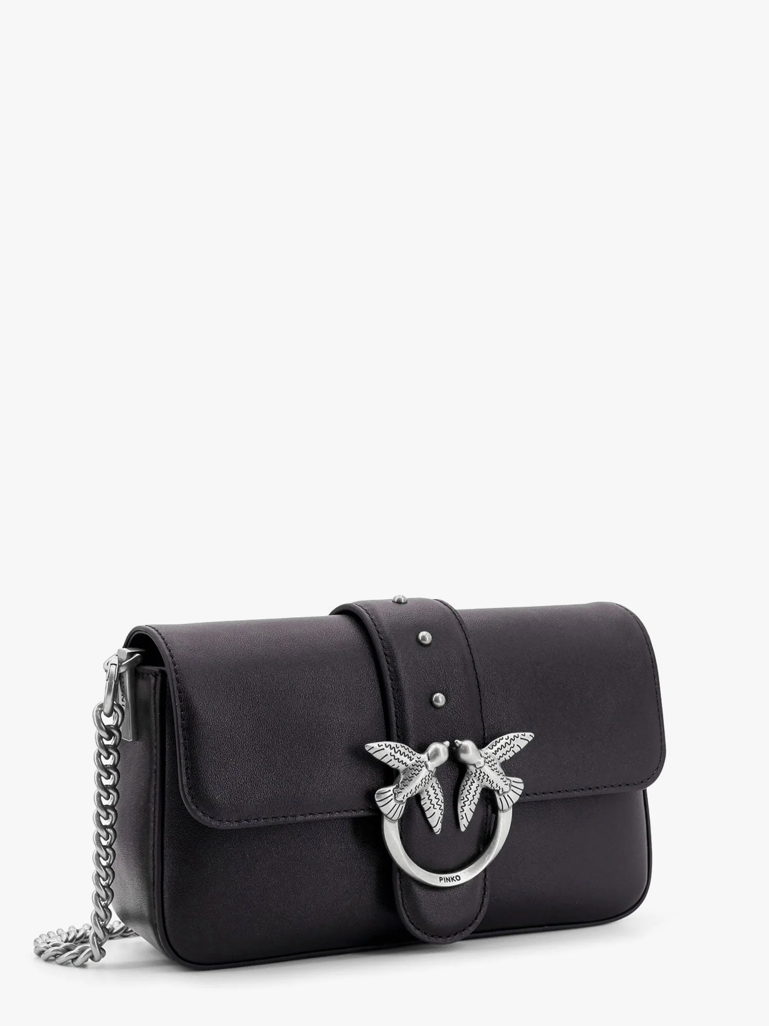 Pinko Love One Mini Leather Shoulder Bag - Image 3