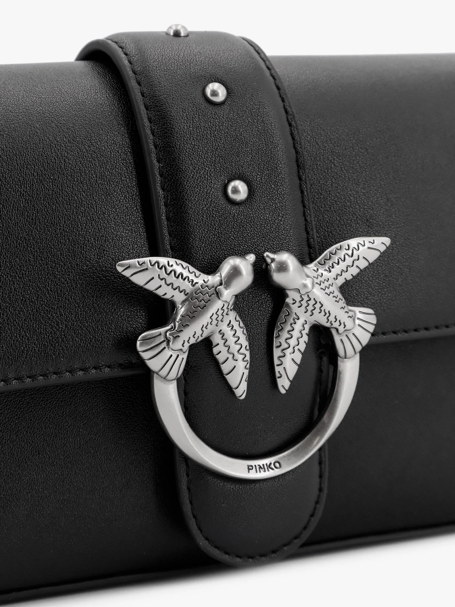 Pinko Love One Mini Leather Shoulder Bag - Image 5