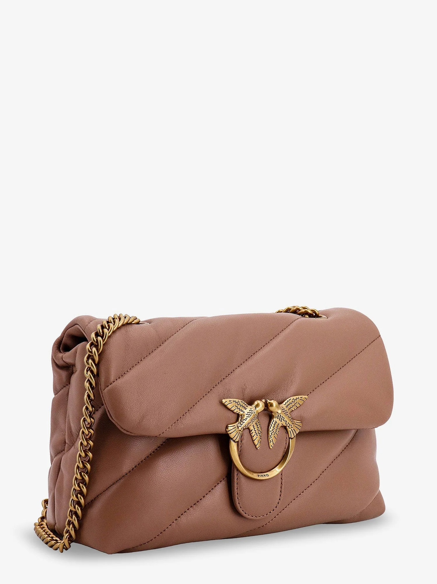 Pinko Love Puff Classic Matelassé Leather Shoulder Bag - Image 3