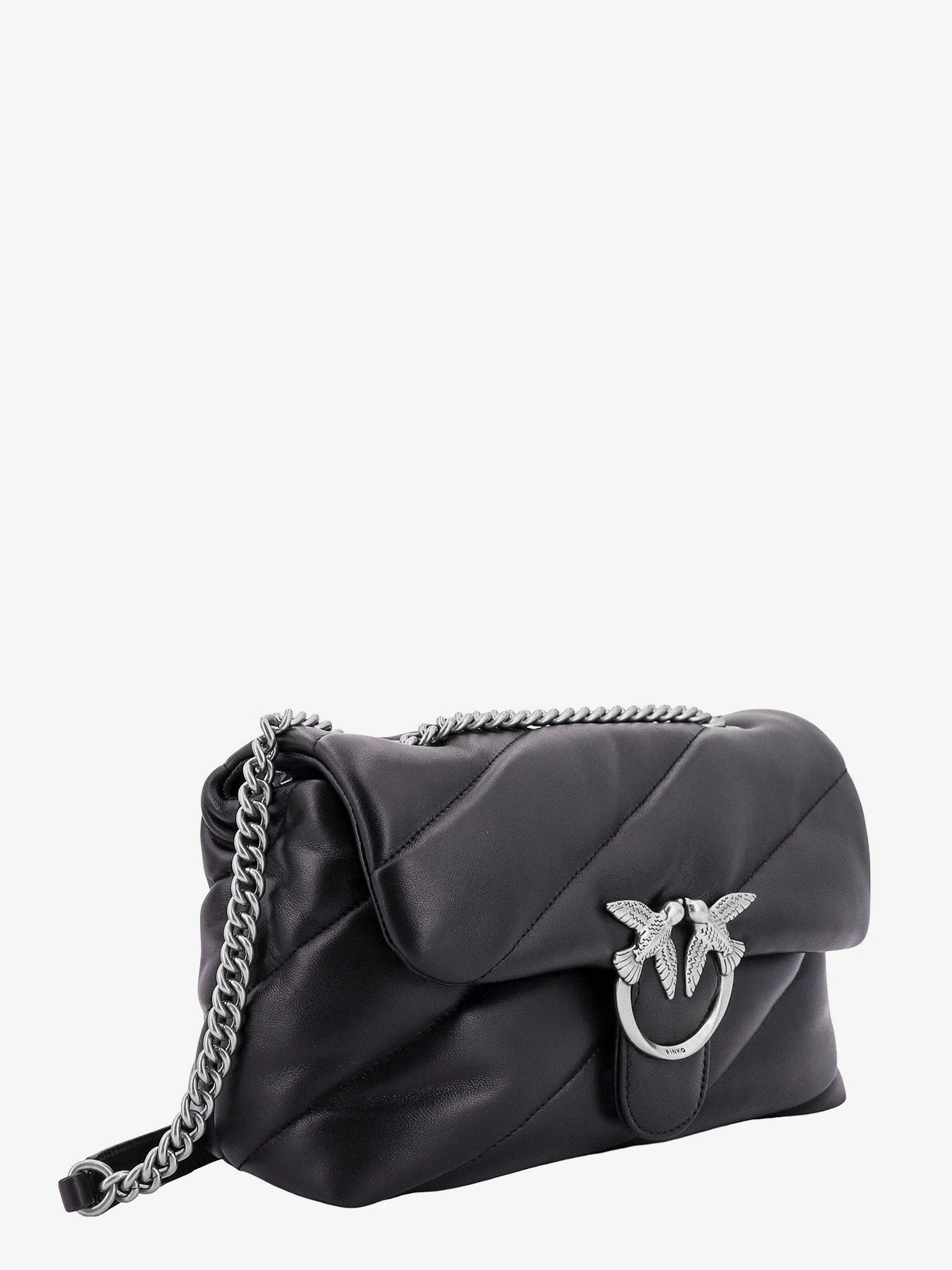 Pinko Love Puff Classic Matelassé Leather Shoulder Bag - Image 8