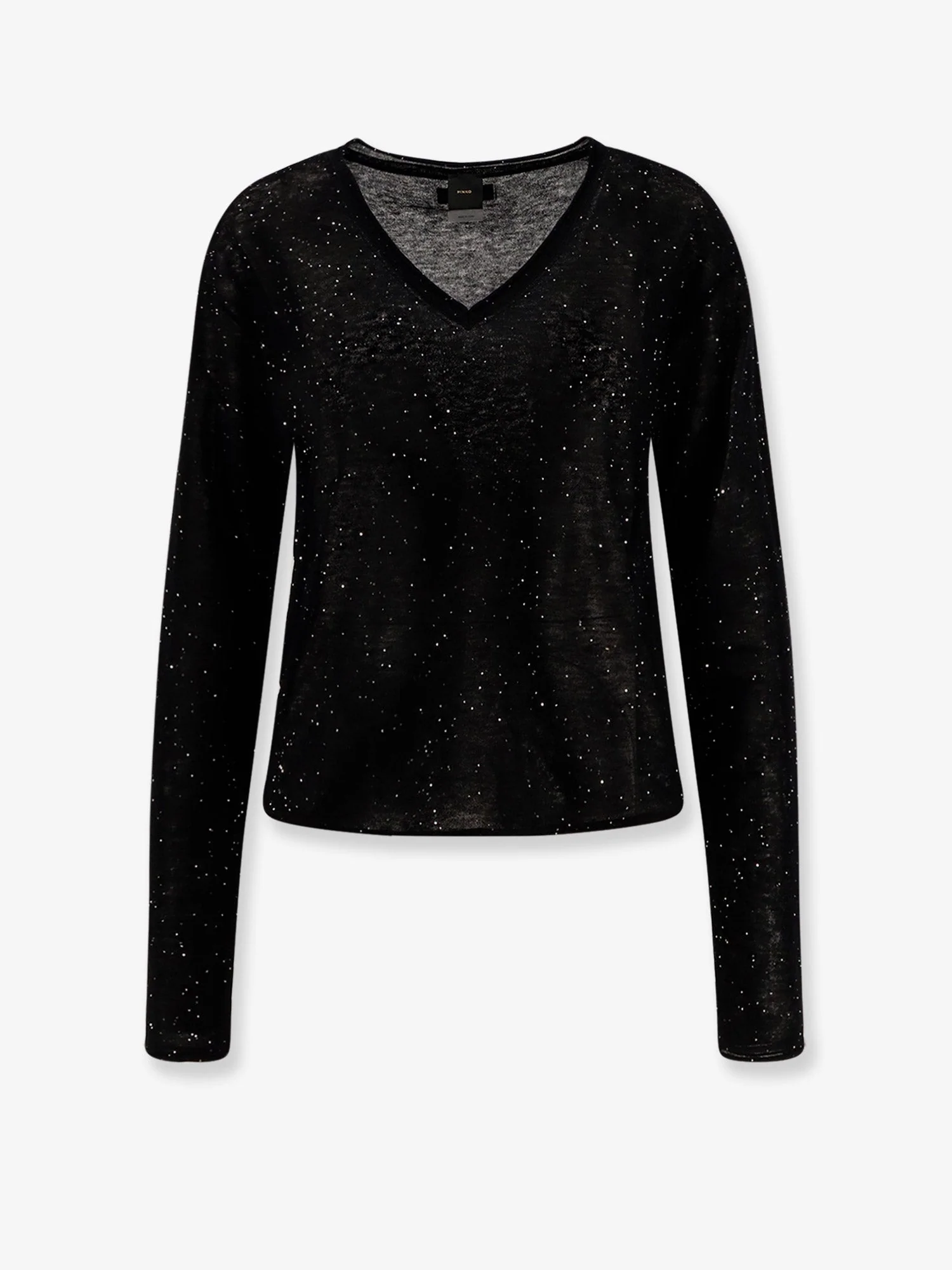 Pinko Salomone Wool Sweater With Micro Sequins - Image 4