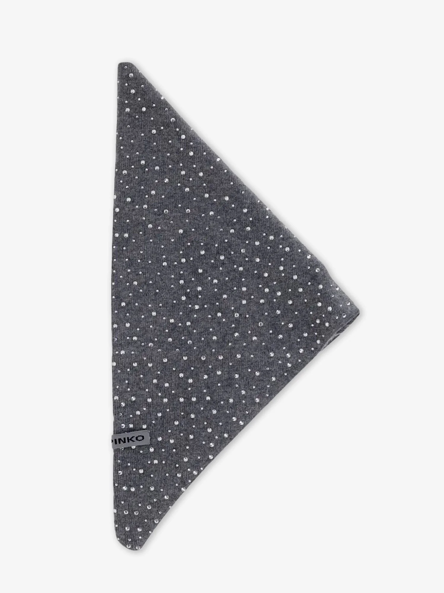 Pinko Svizzera Wool Scarf With Rhinestones