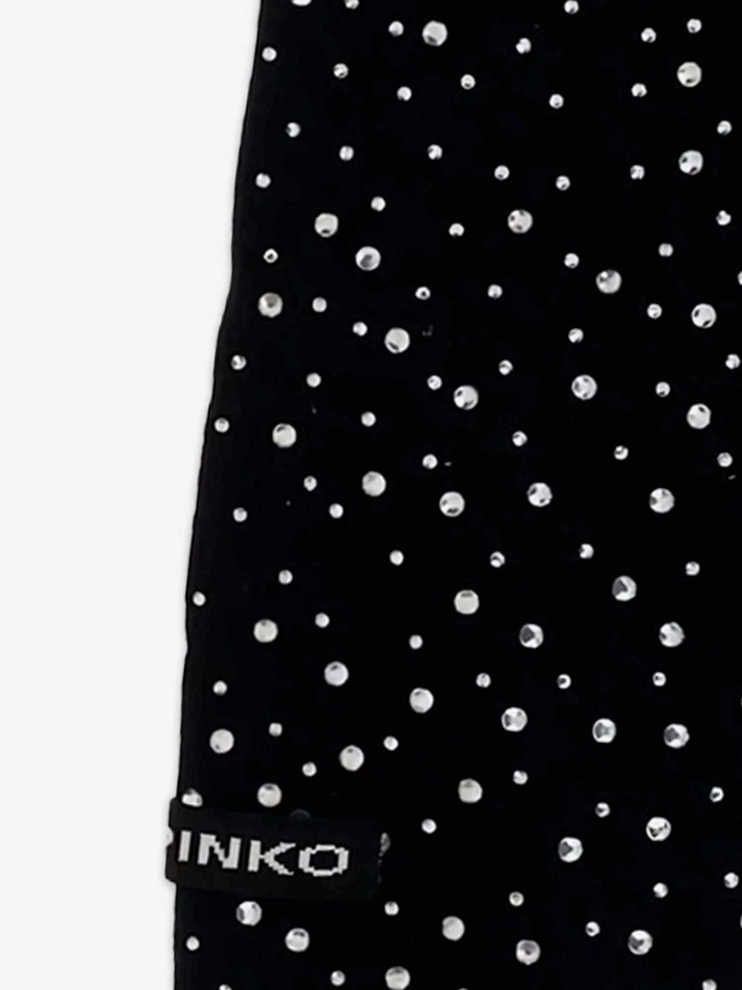 Pinko Svizzera Wool Scarf With Rhinestones - Image 4