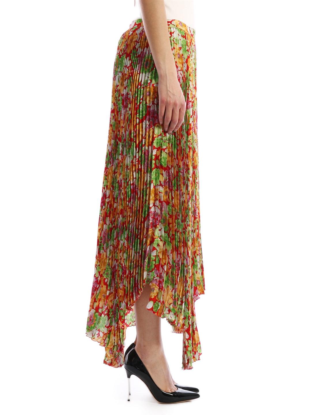 Plan C Floral Plissè Skirt - Image 3