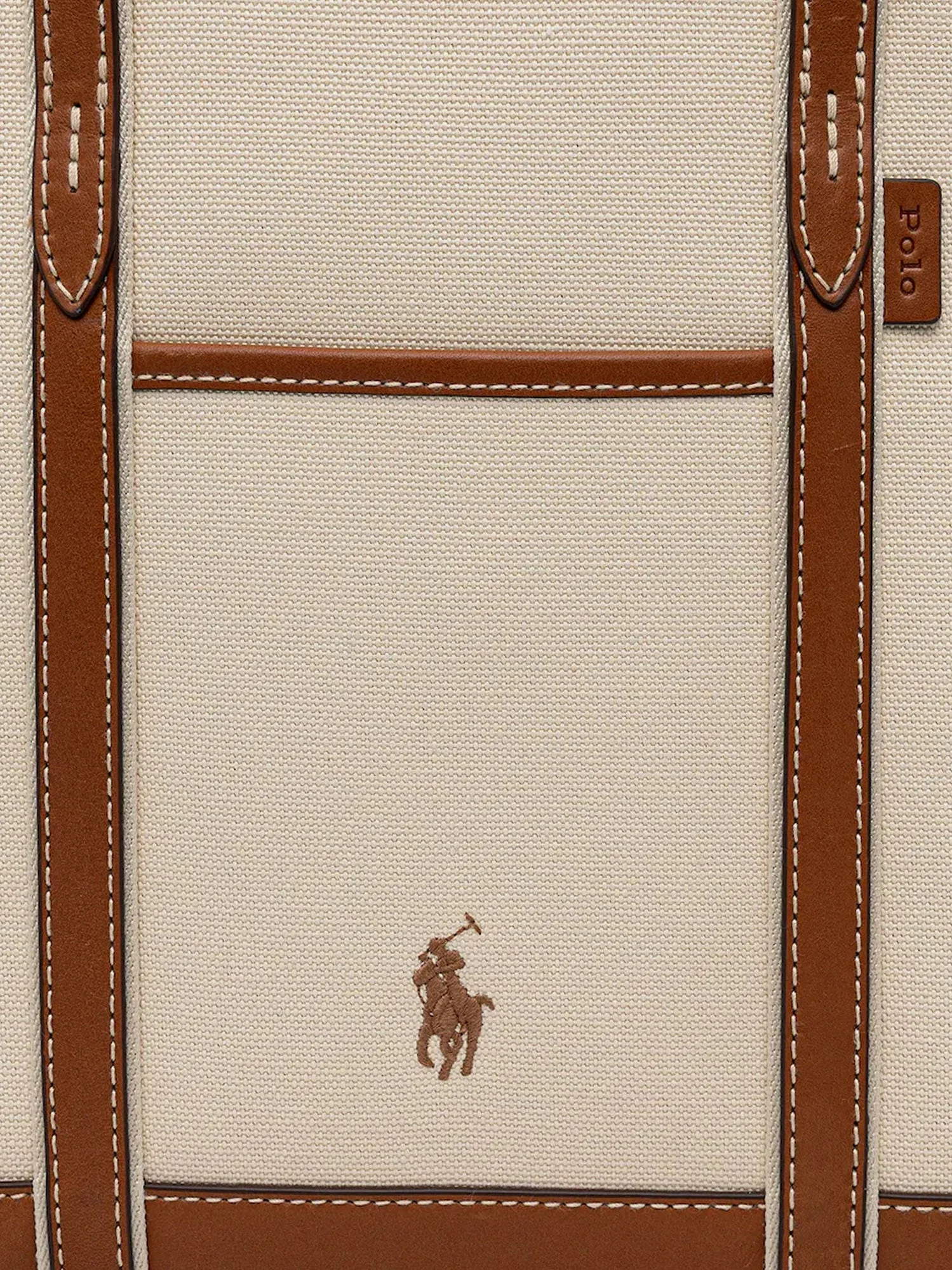 Polo Ralph Lauren Canvas Shoulder Bag With Embroidered Logo On The Front - Image 10
