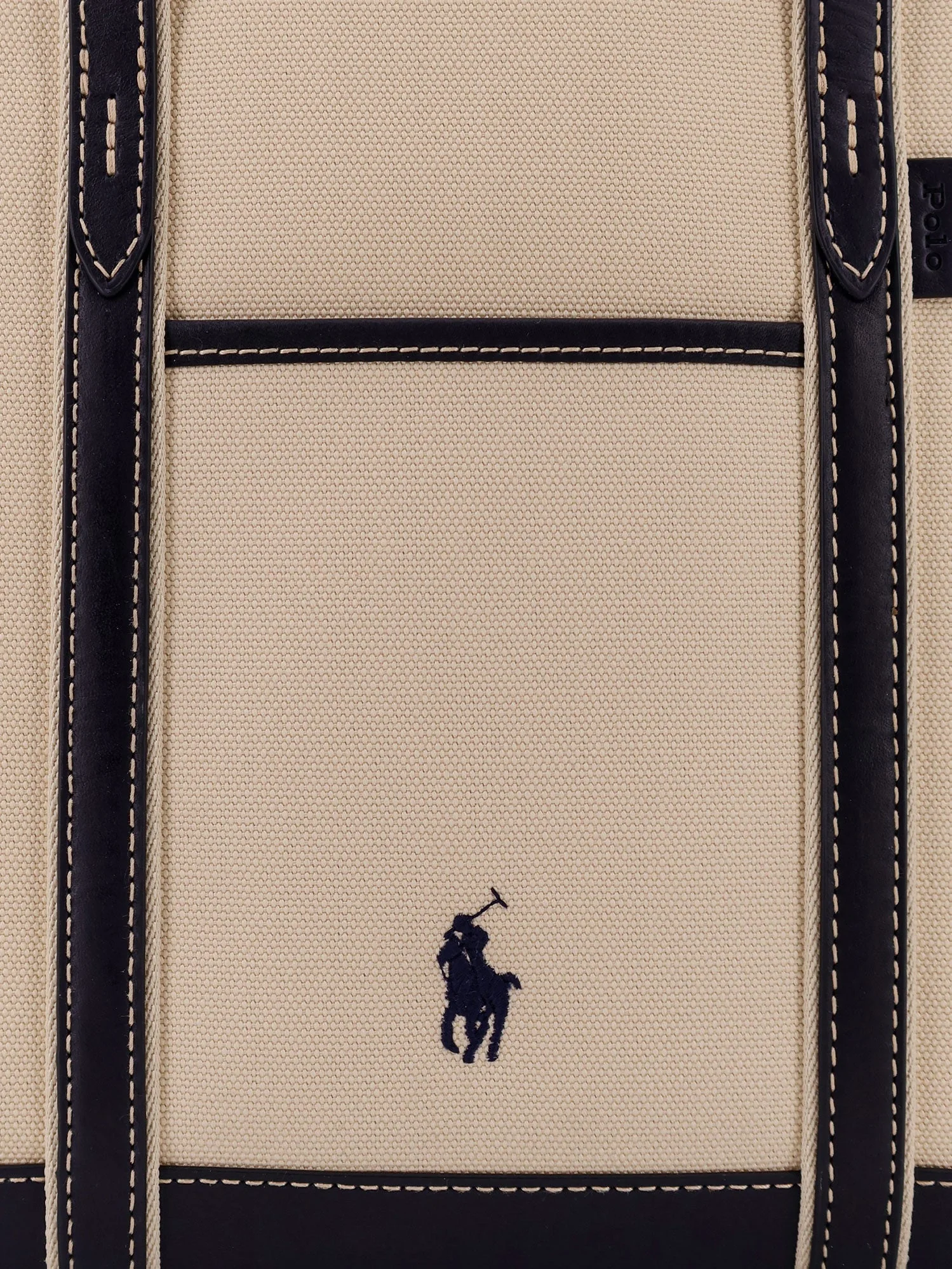 Polo Ralph Lauren Canvas Shoulder Bag With Embroidered Logo On The Front - Image 5