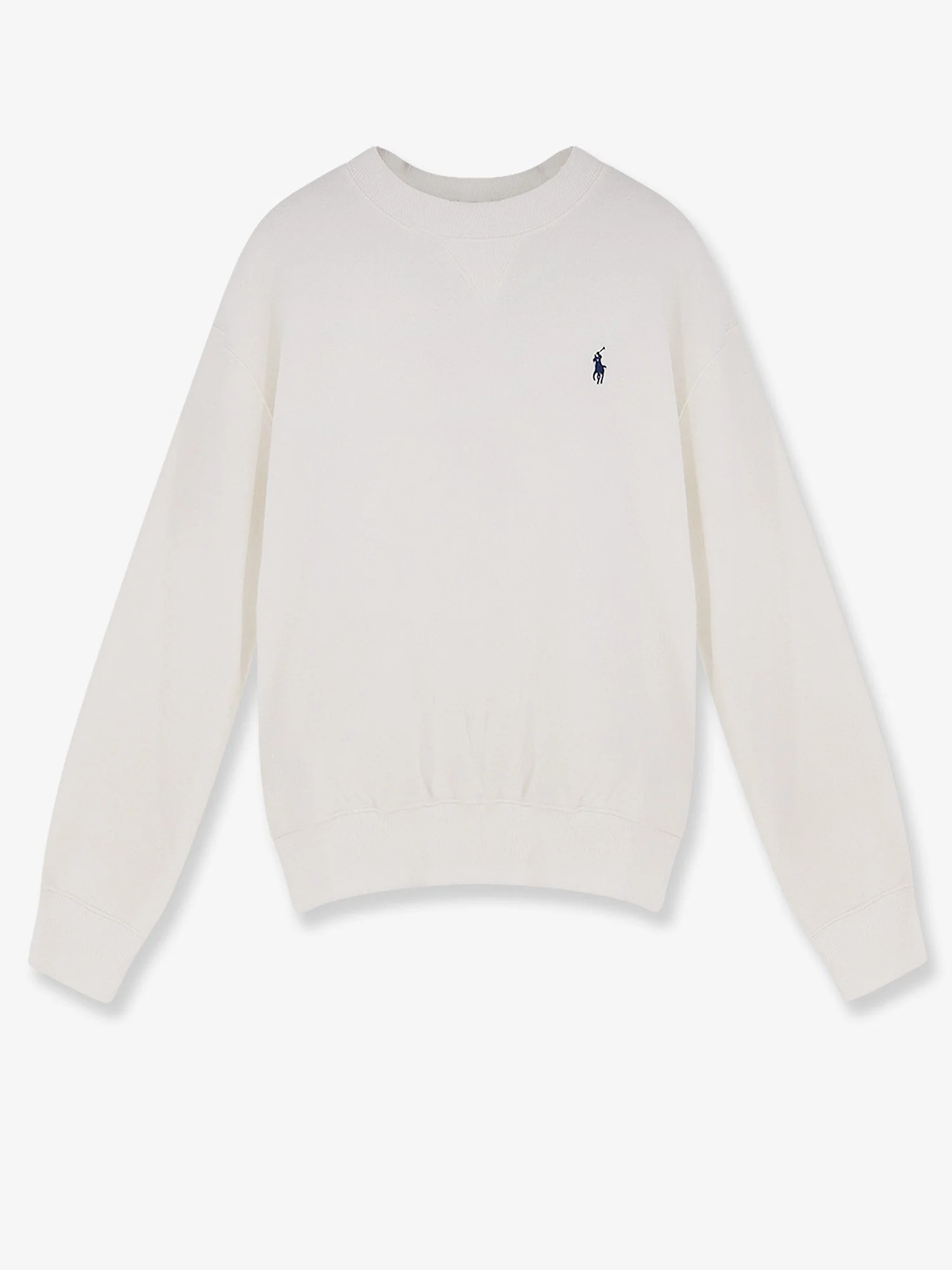 Polo Ralph Lauren Cotton Blend Sweater With Embroidered Logo On The Front