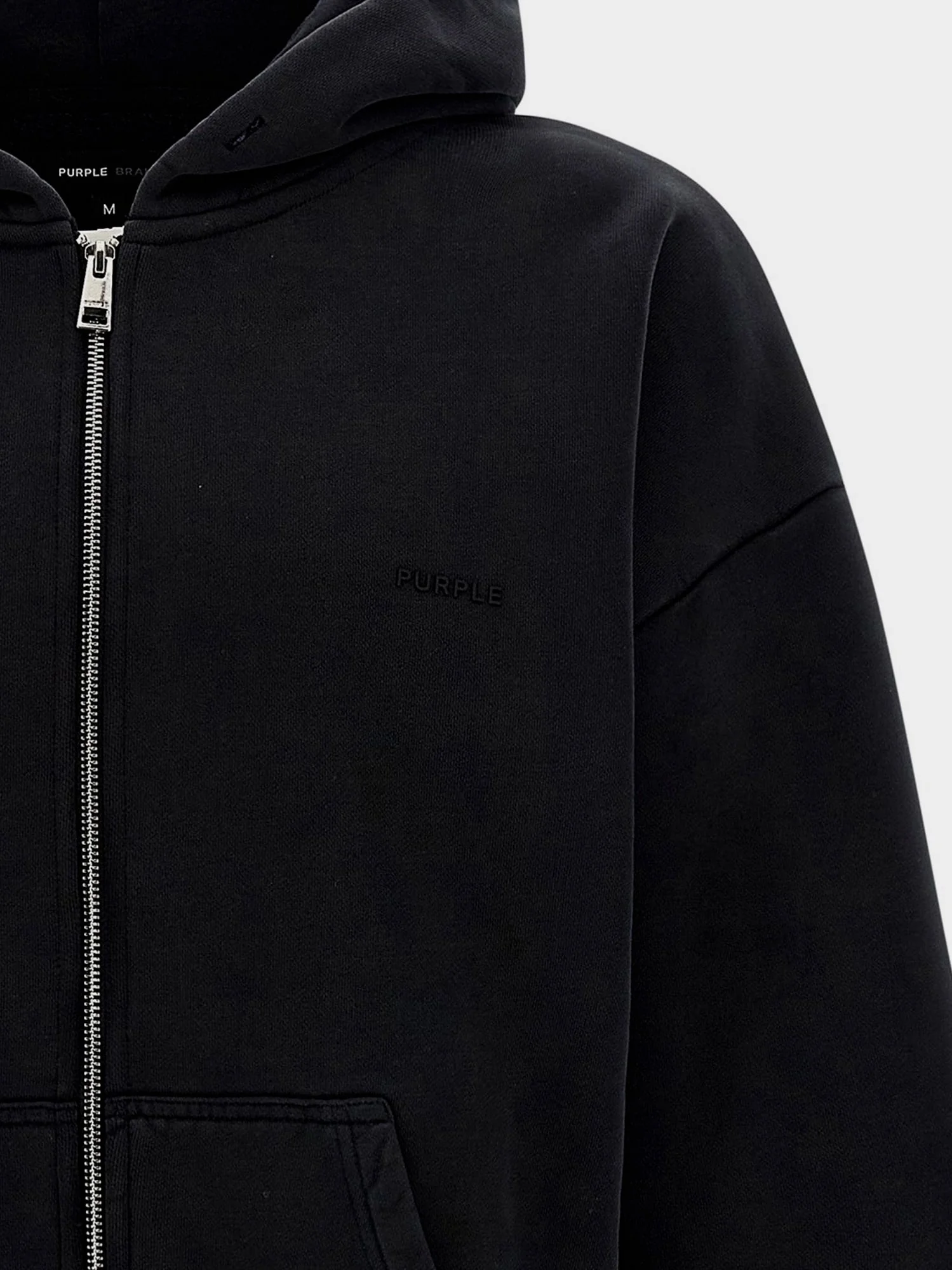 Purple Brand Cotton Sweatshirt With Embossed Logo - Image 3