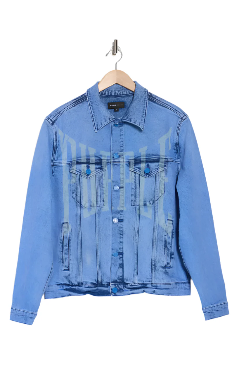Purple Brand Men's Laser Upper Cut Trucker Jacket - Image 3