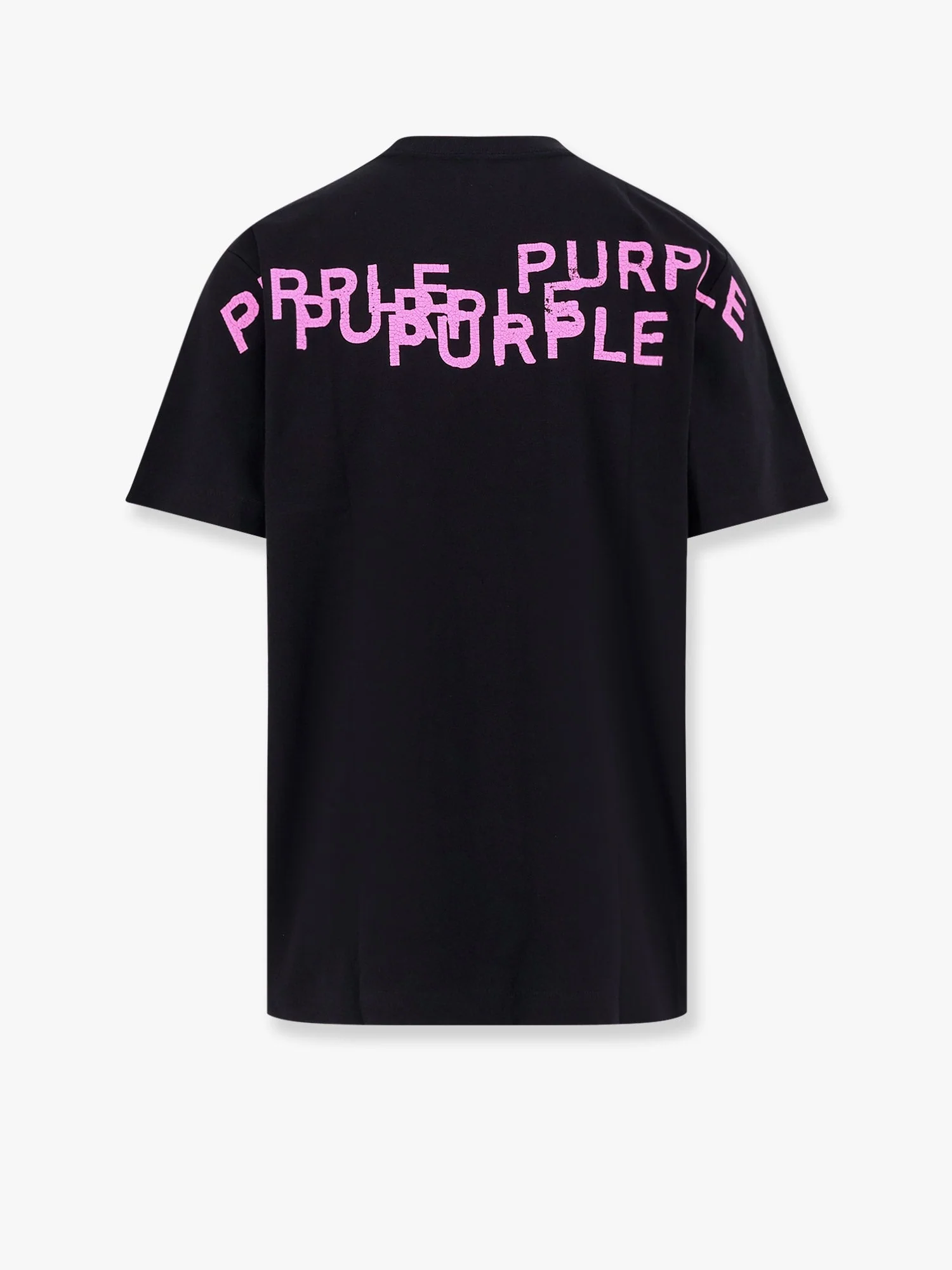 Purple Brand Textured Jersey T-Shirt With Print - Image 2