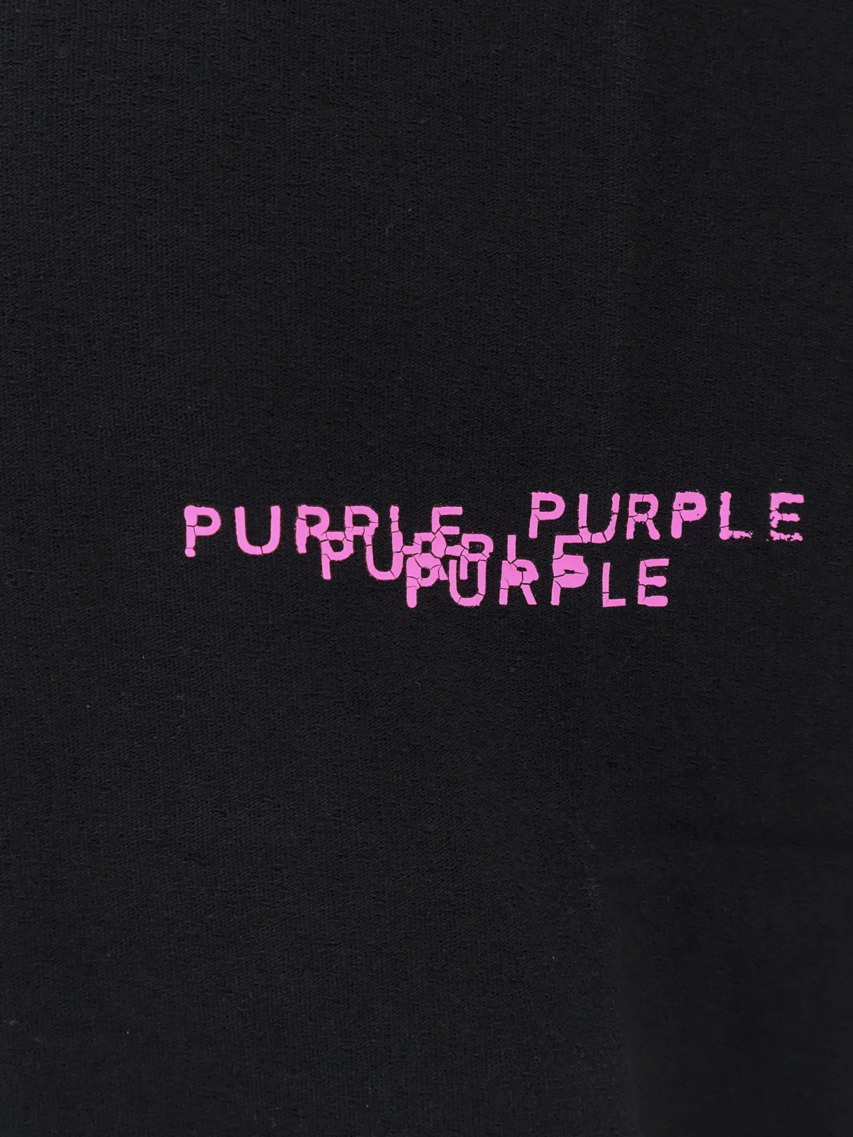 Purple Brand Textured Jersey T-Shirt With Print - Image 3