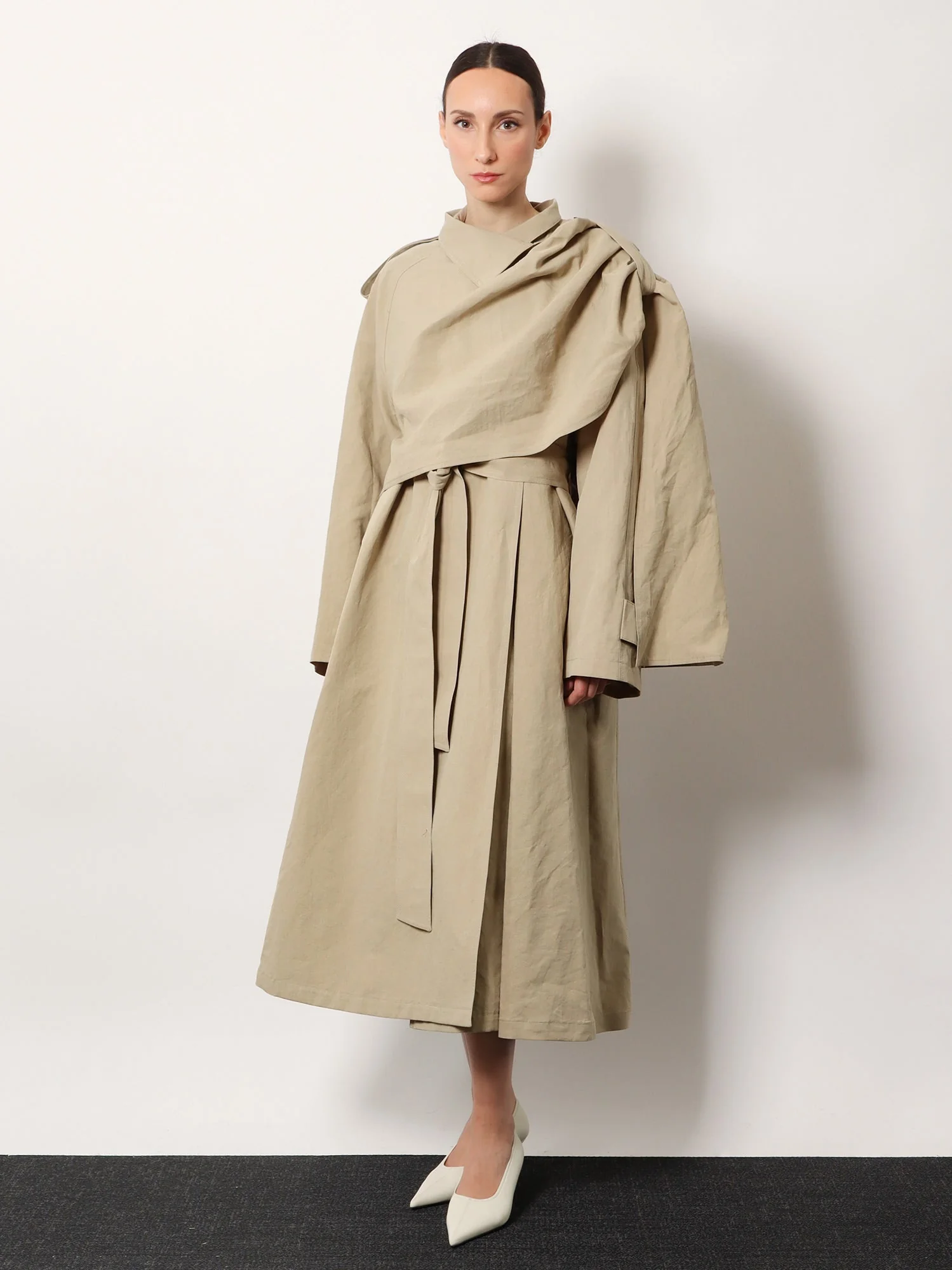 R2W Lumira Linen And Cotton Trench - Image 2
