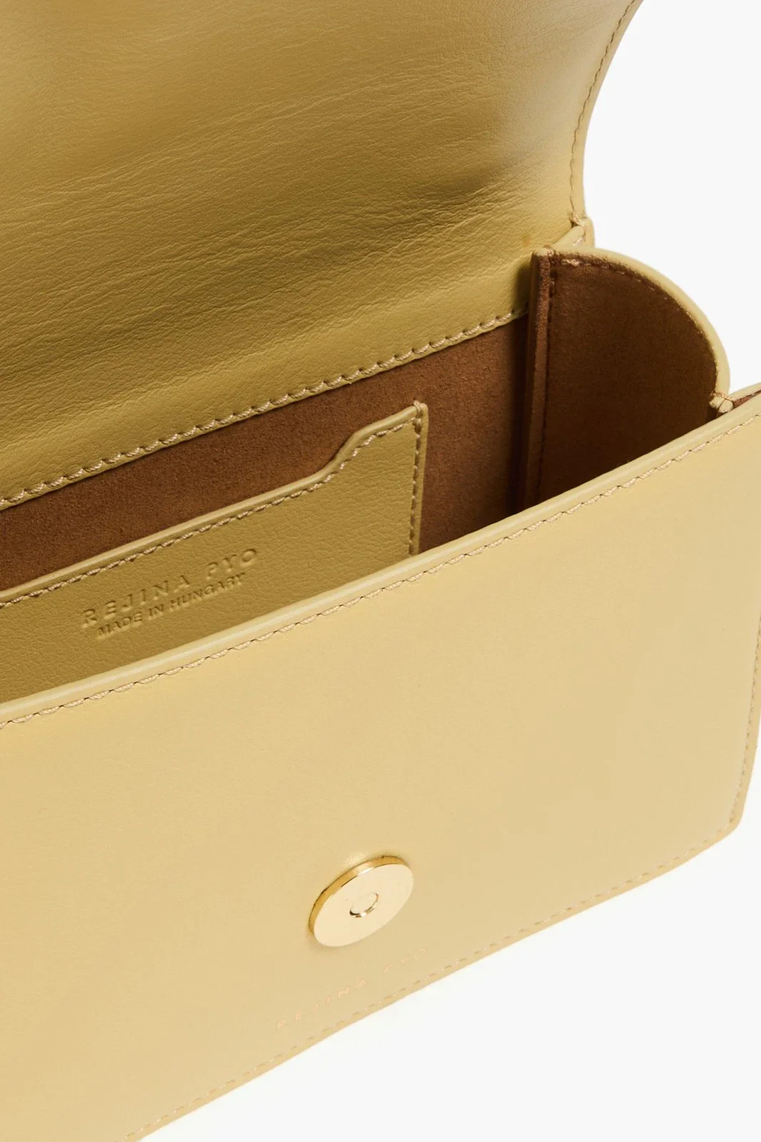 Rejina Pyo Leather Satchel Bag with Sculptural Chain Handle - Image 6