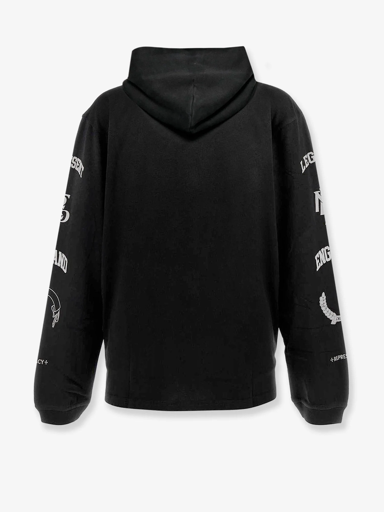 Represent Cotton Hooded Sweatshirt With Distressed Effect - Image 2