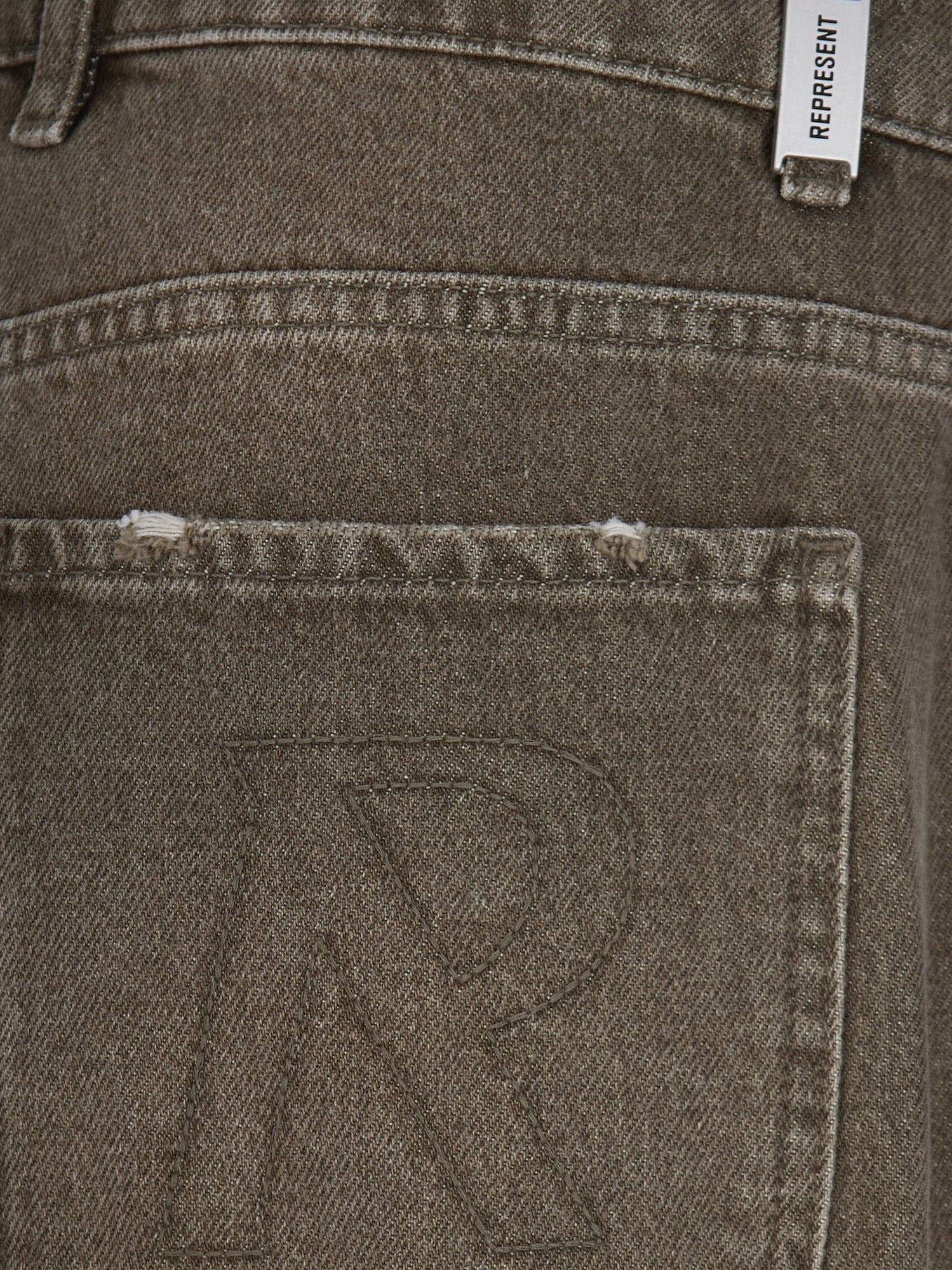 Represent Jeans With Rewashed Effect - Image 3