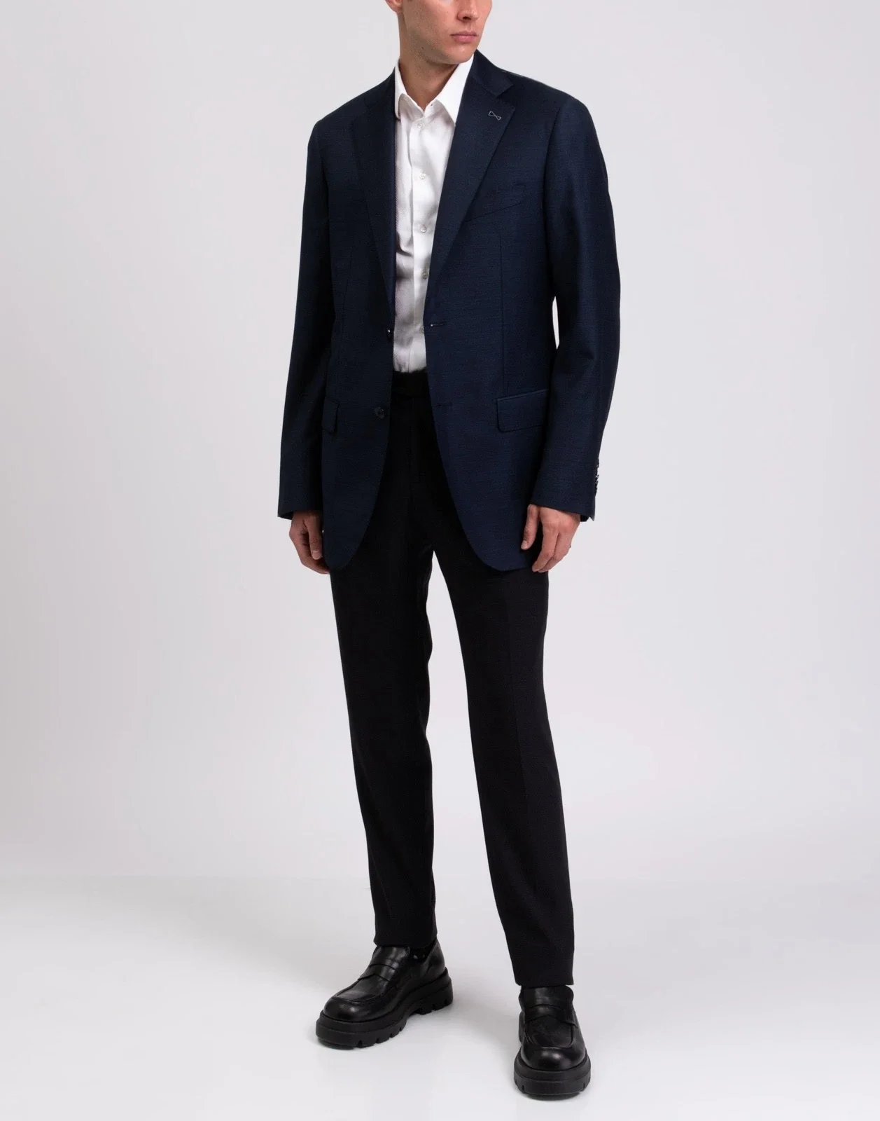 Reyer Single-Breasted Wool Blazer – Navy - Image 2